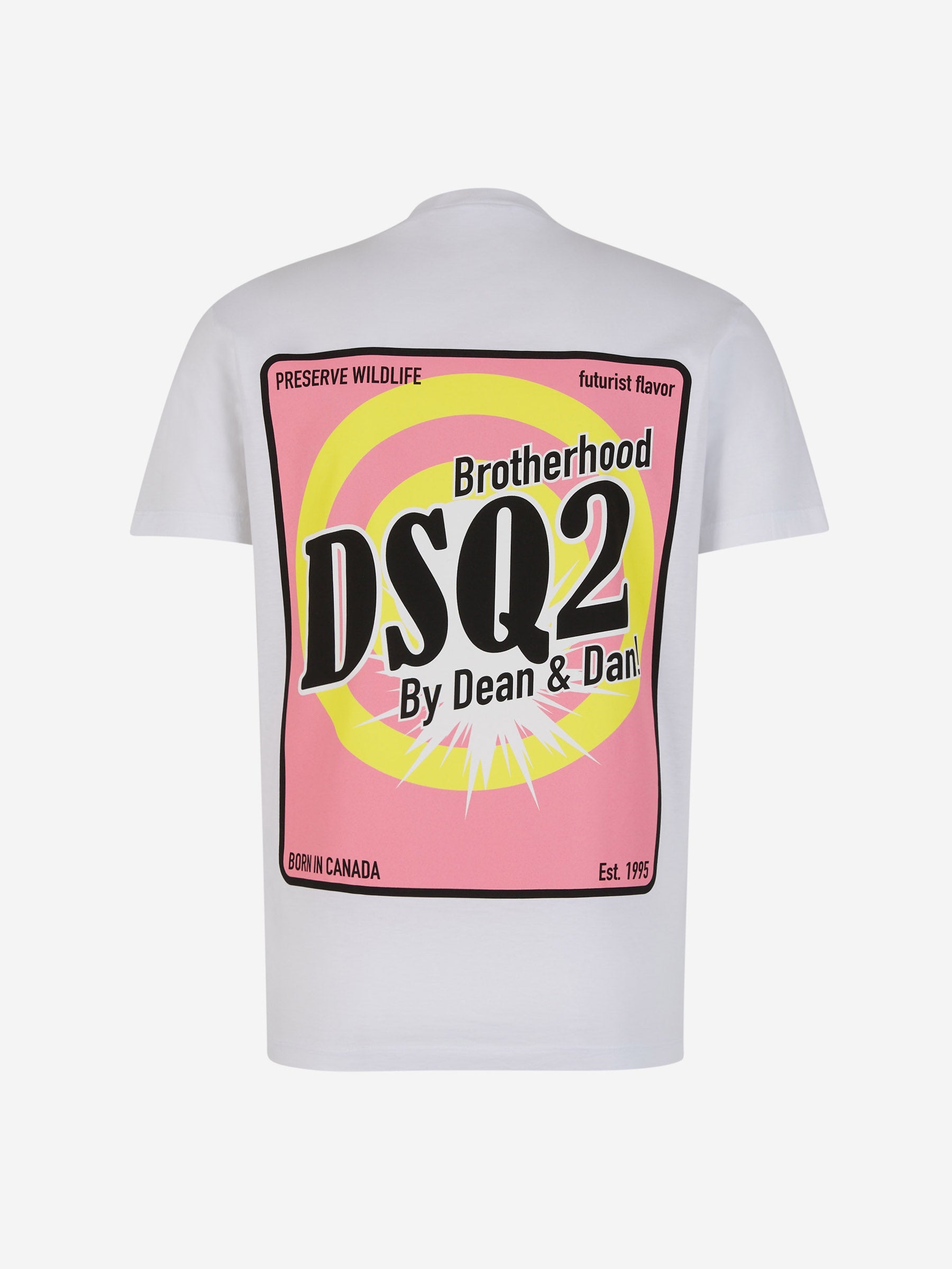 Outlet online Dsquared2 Hombre Camiseta Estampada Algodón color Blanco sku 553-003650 01 - Foto 2