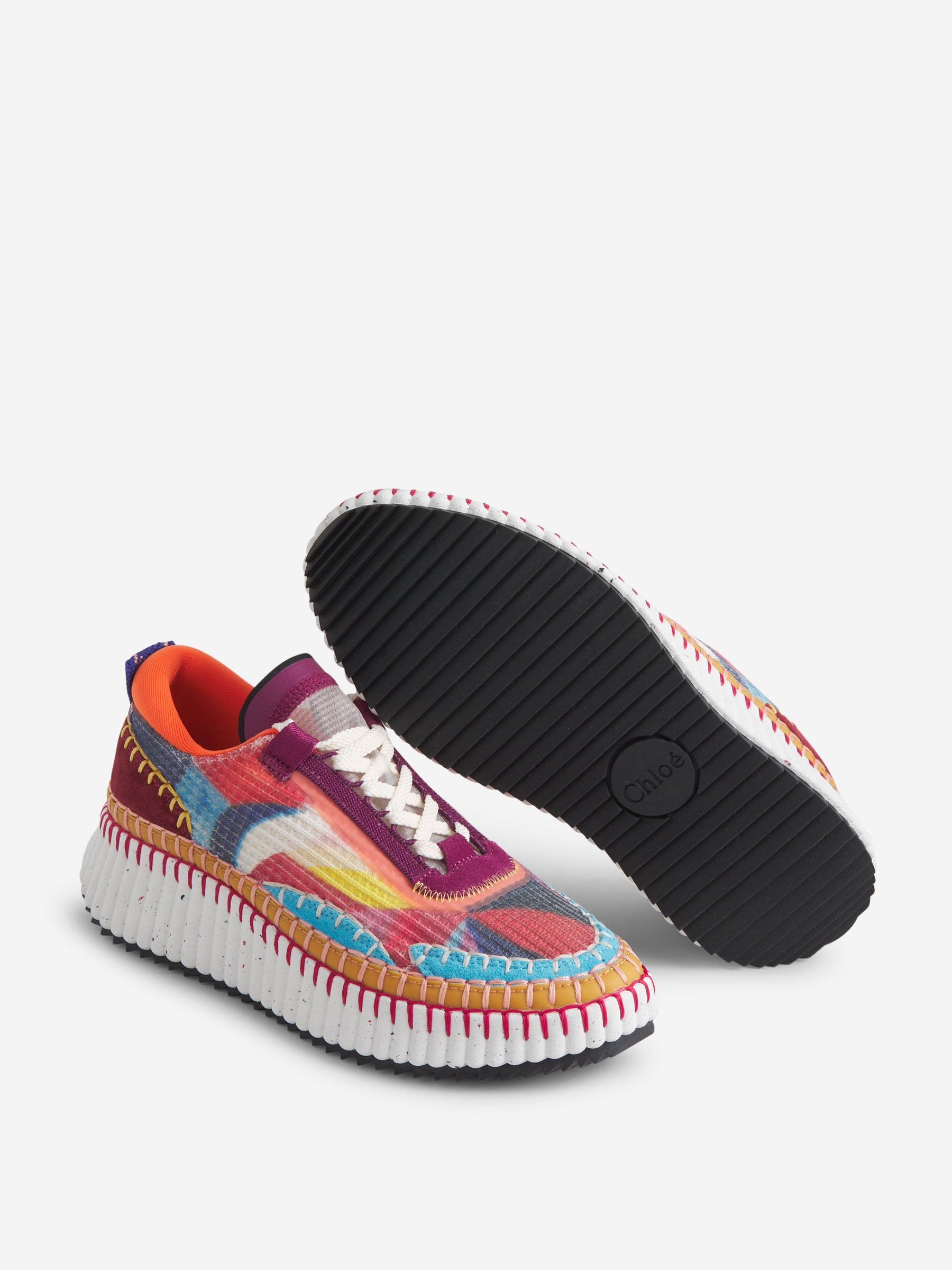 Outlet online Chloé Mujer Sneakers Multicolor Nama color Rojo sku 806-000329 01 - Foto 4