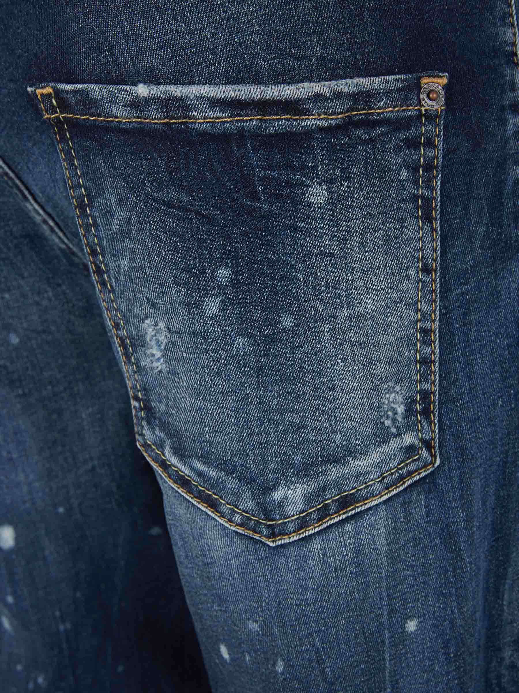 Outlet online Dsquared2 Hombre Jeans Cool Guy color Azul Marino sku 522-002608 01 - Foto 4