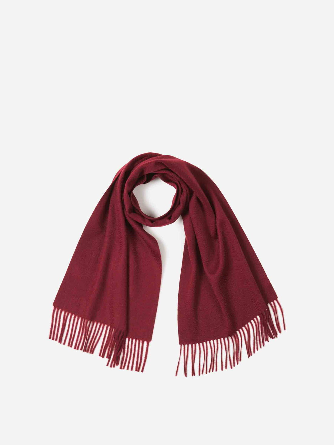 Santa Eulalia Bufanda Lisa Cachemira color Burdeos sku 630-001441 03 - Foto 1