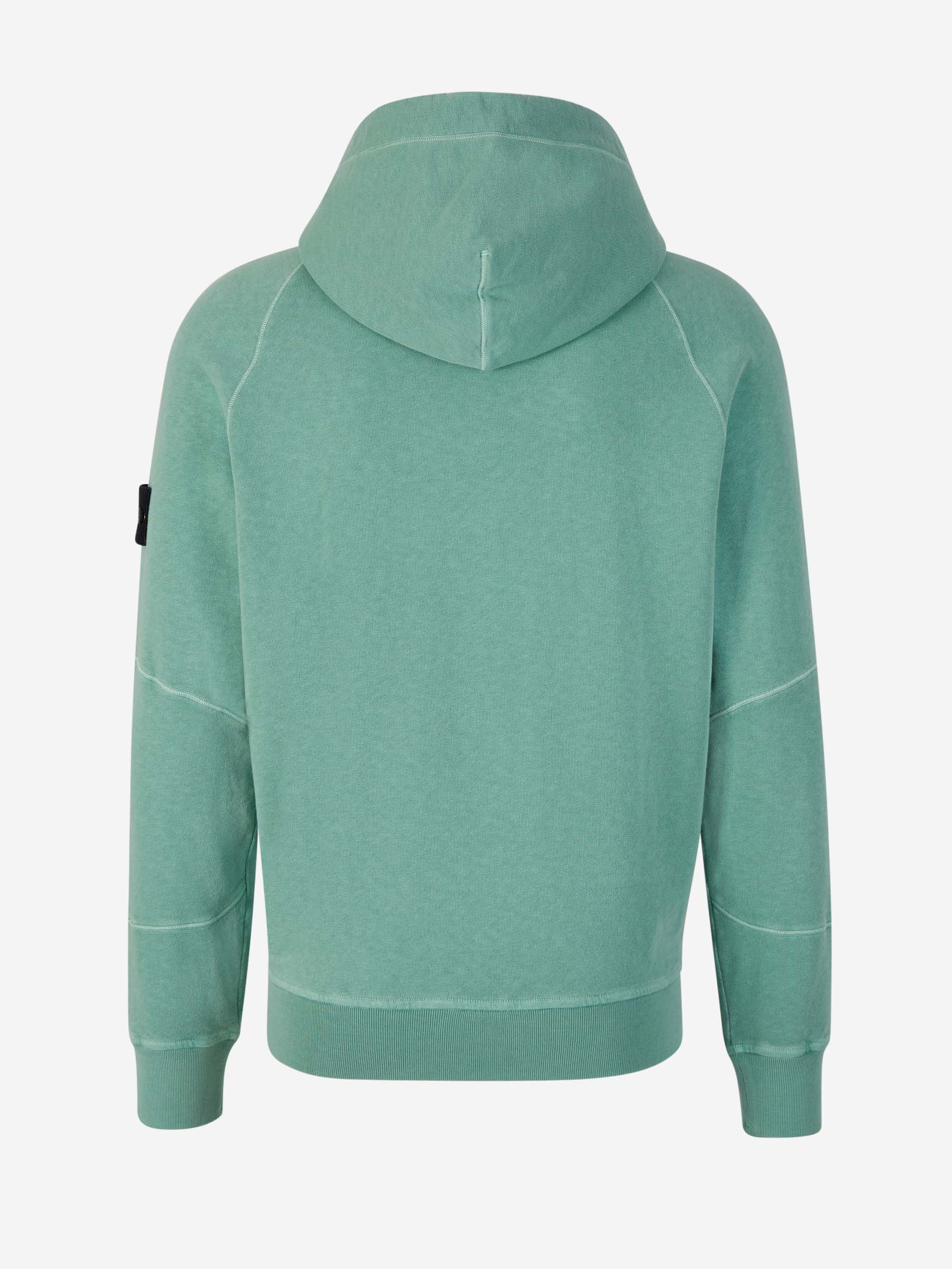 Outlet online Stone Island Hombre Sudadera Cremallera Algodón color Verde Menta sku 545-001581 01 - Foto 2