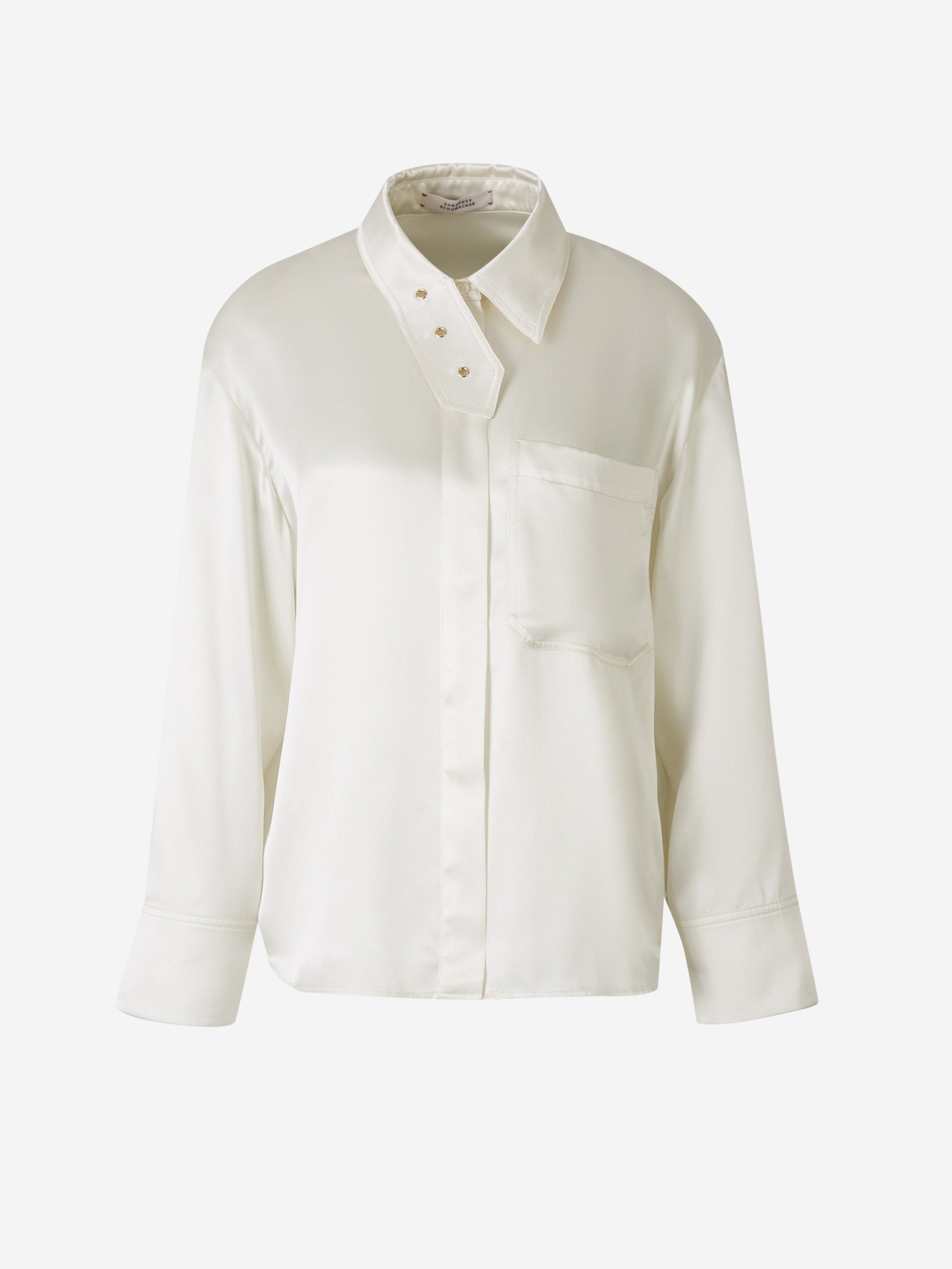 Outlet online Dorothee Schumacher Mujer Blusa Fluida Seda color Blanco sku 701-002063 01 - Foto 2