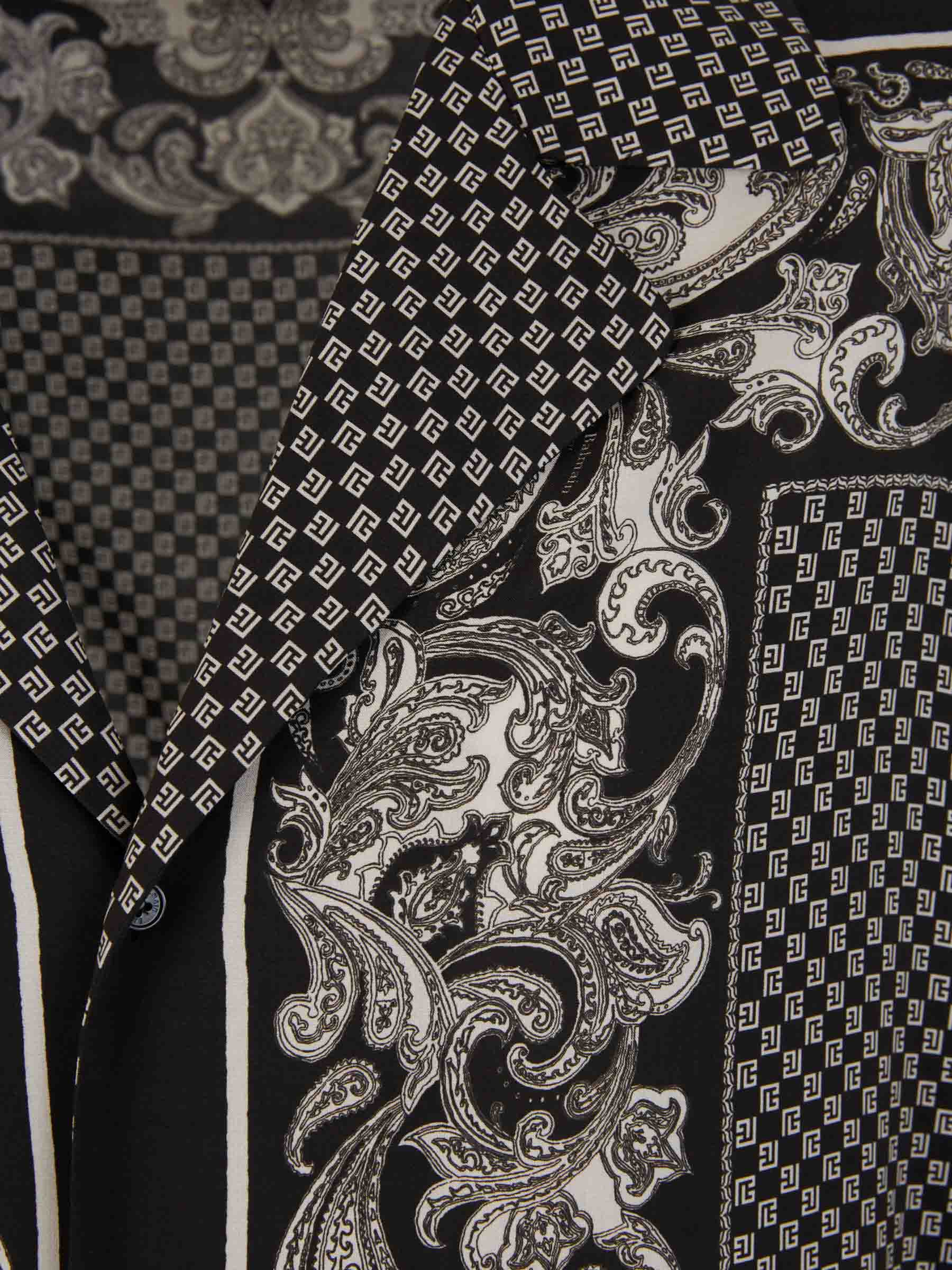Outlet online Balmain Hombre Camisa Motivo Paisley color Negro sku 532-000513 01 - Foto 3