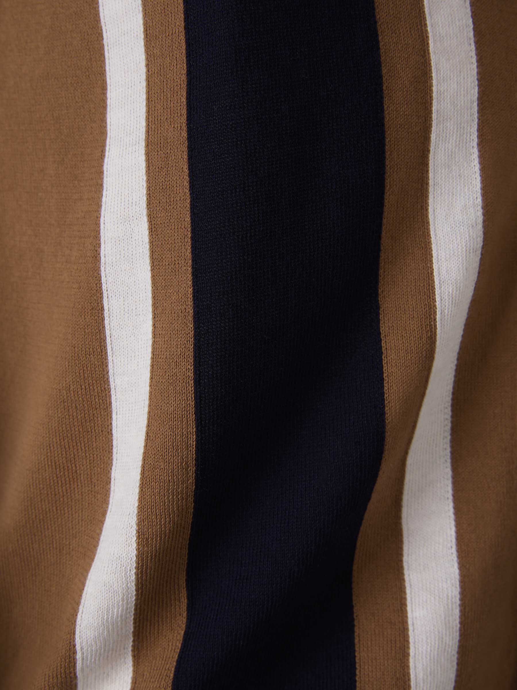 Outlet online Gran Sasso Hombre Polo Botones Motivo Rayas color Marrón sku 552-001487 01 - Foto 4