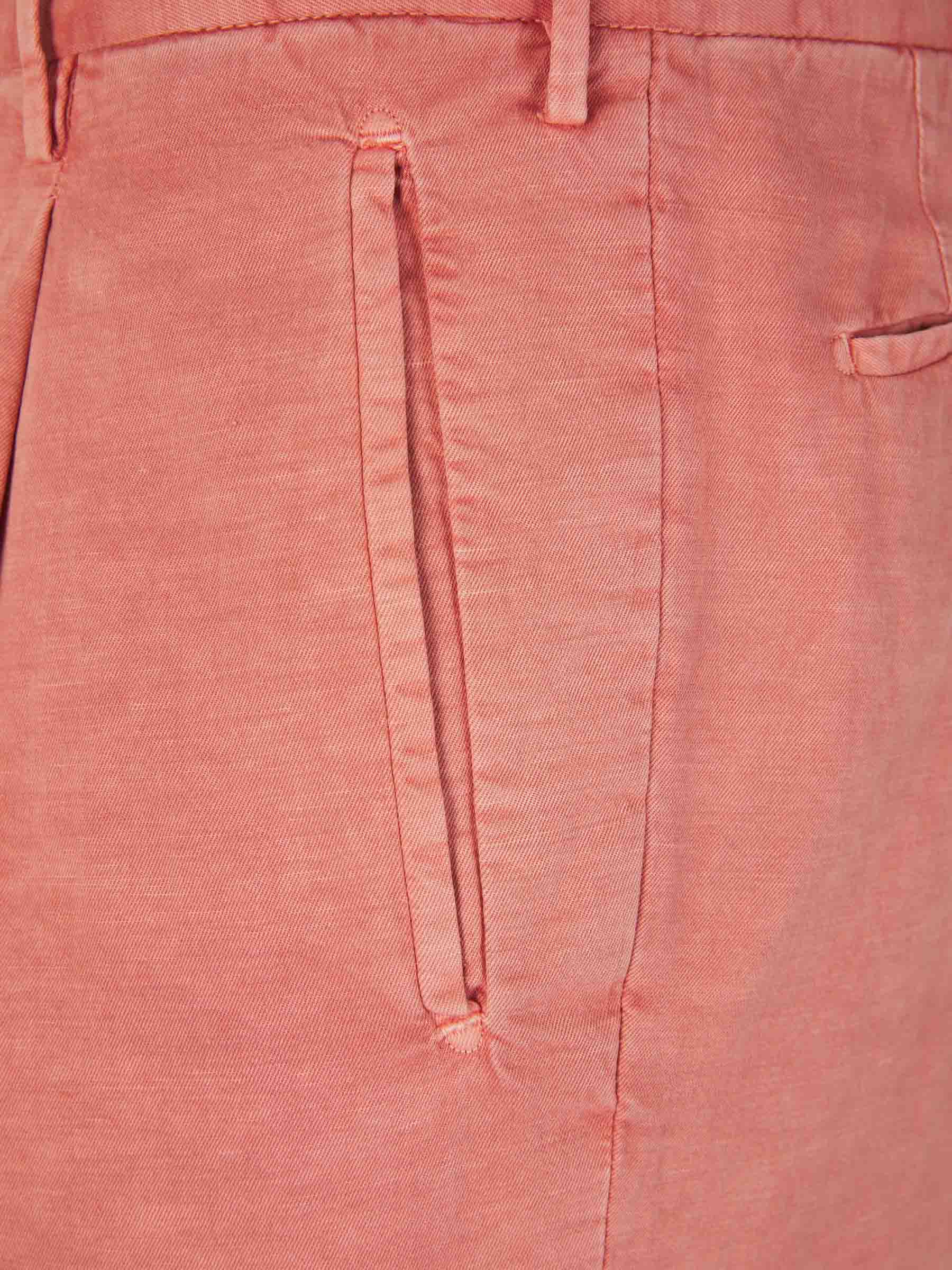 Outlet online Incotex Hombre Pantalones Formales Tapered Fit color Coral sku 521-002976 06 - Foto 3