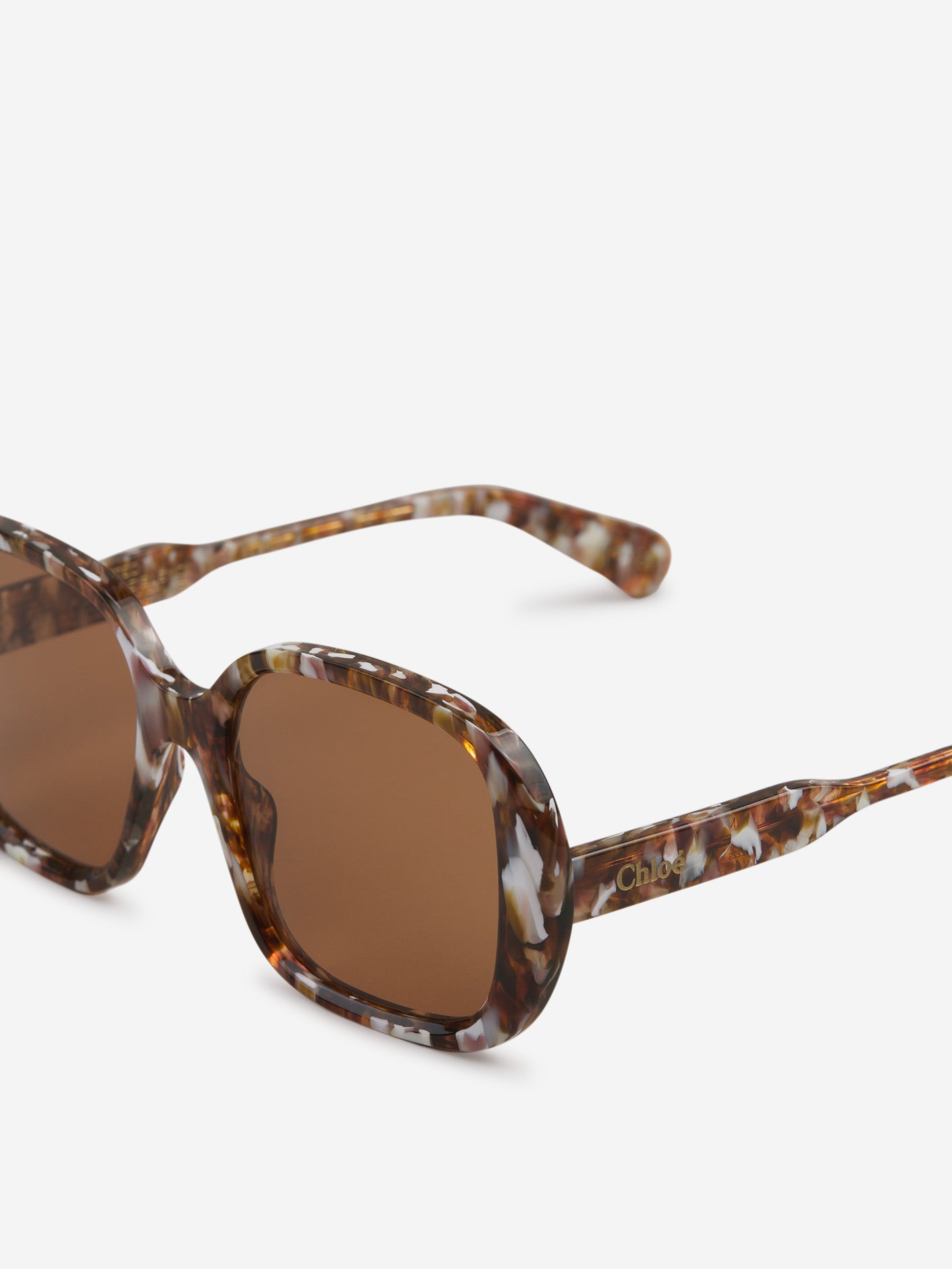 Outlet online Chloé Mujer Gafas de Sol Rectangulares color Carey sku 860-001019 01 - Foto 3