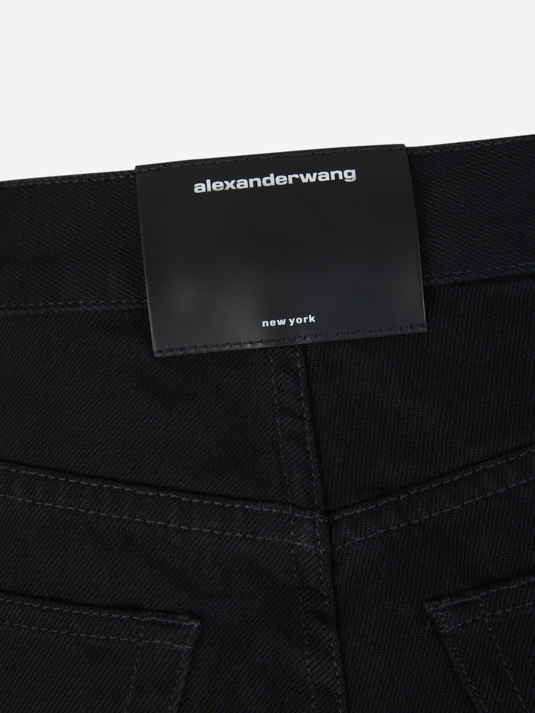 Outlet online Alexander Wang Mujer Jeans Rectos Cristales color Negro sku 763-001484 01 - Foto 6
