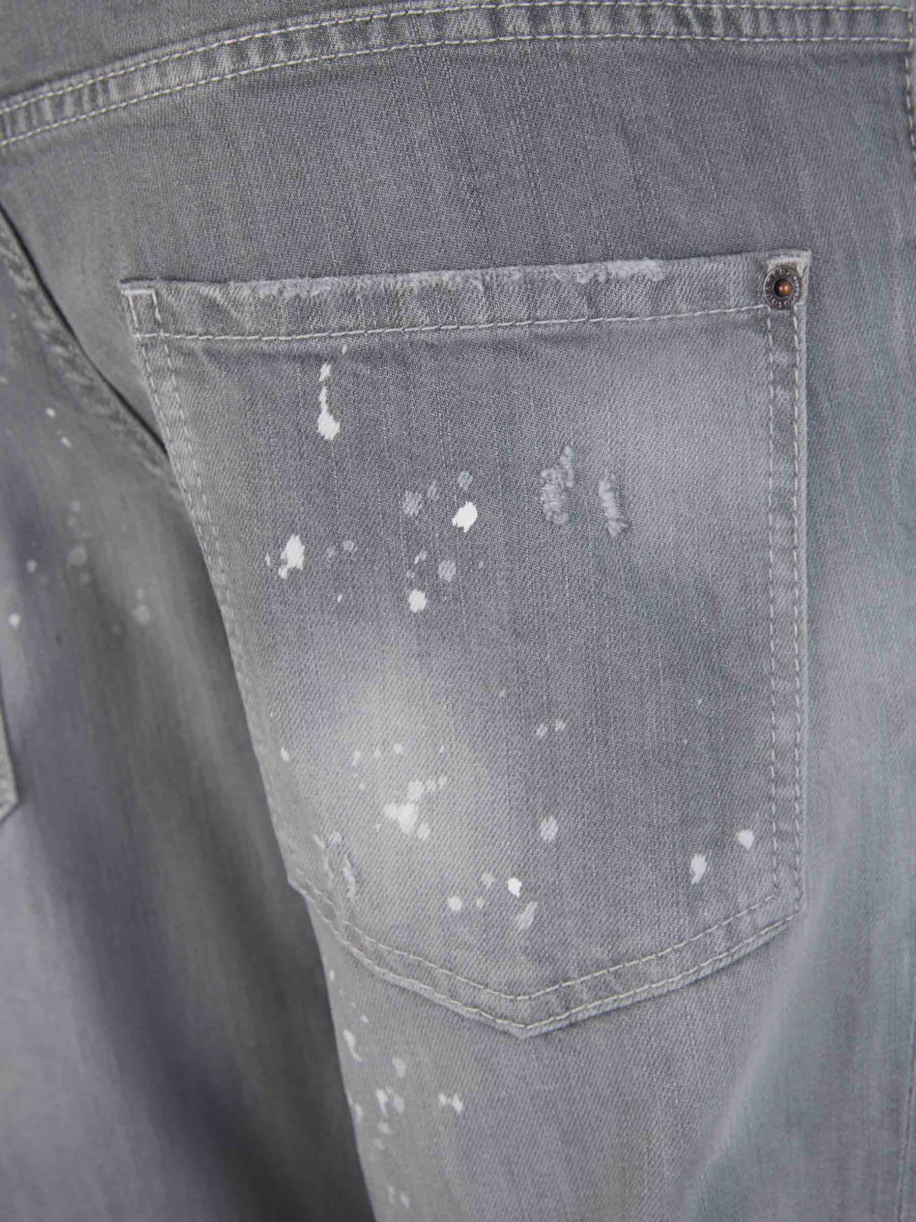 Outlet online Dsquared2 Hombre Jeans Skater Algodón color Gris Claro sku 522-002607 01 - Foto 5