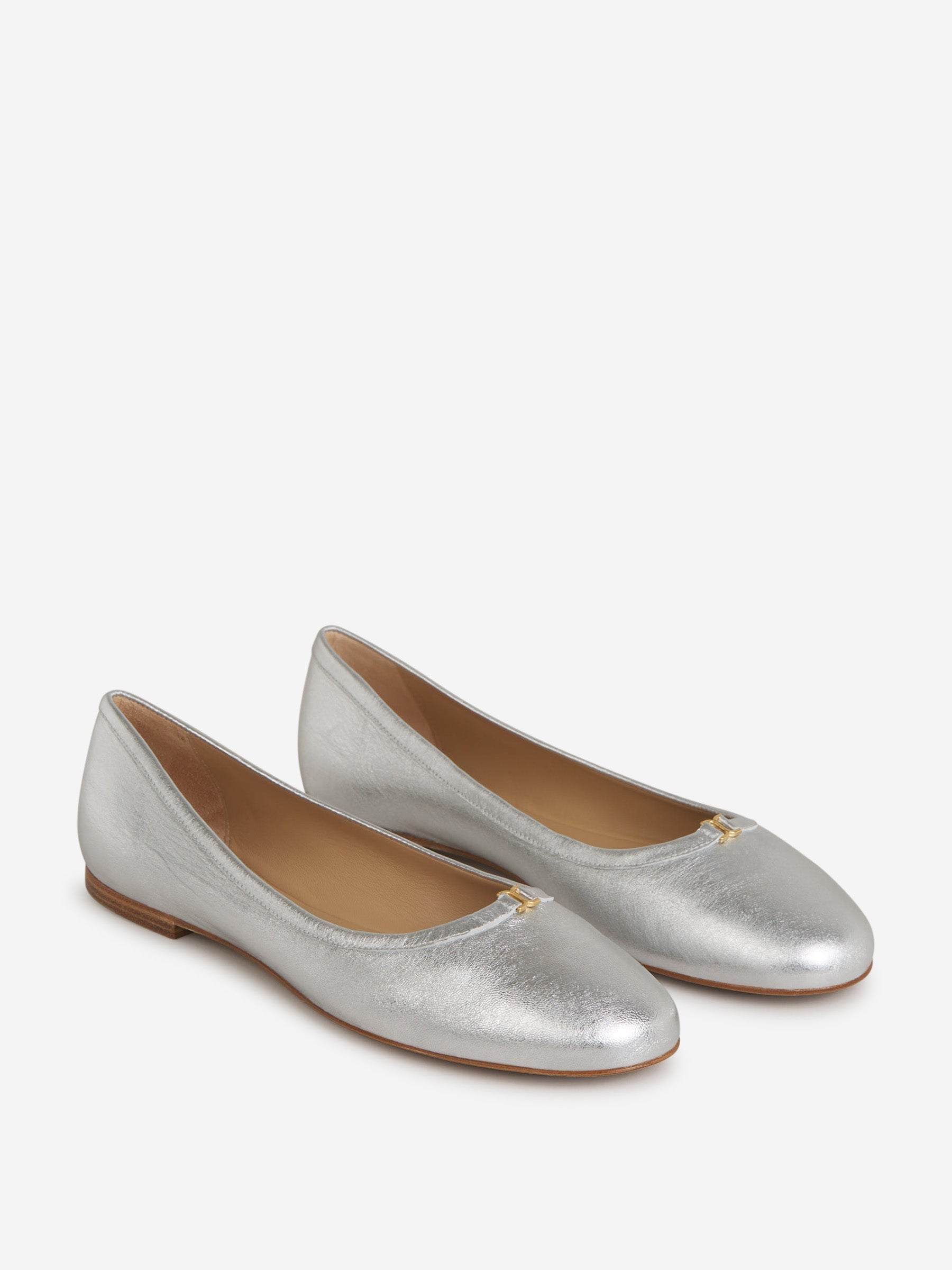 Outlet online Chloé Mujer Bailarinas Marcie Metalizadas color Plateado sku 800-005175 00 - Foto 2