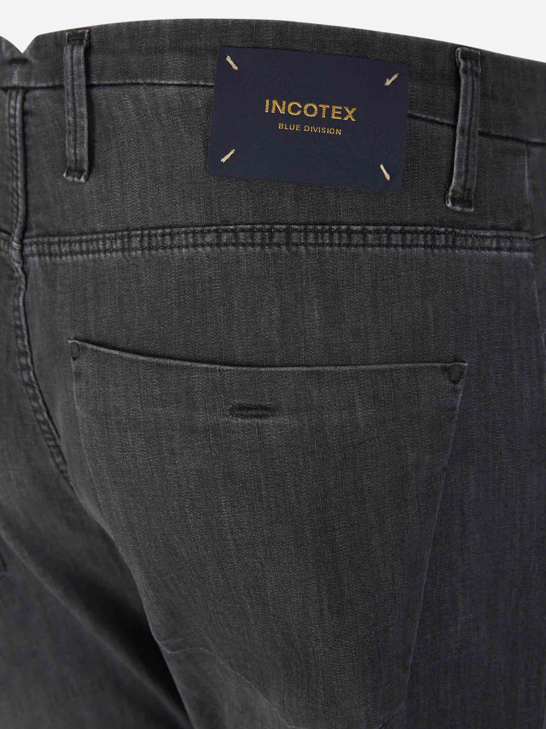 Outlet online Incotex Blue Division Hombre Jeans Slim Fit color Negro sku 522-002633 01 - Foto 4