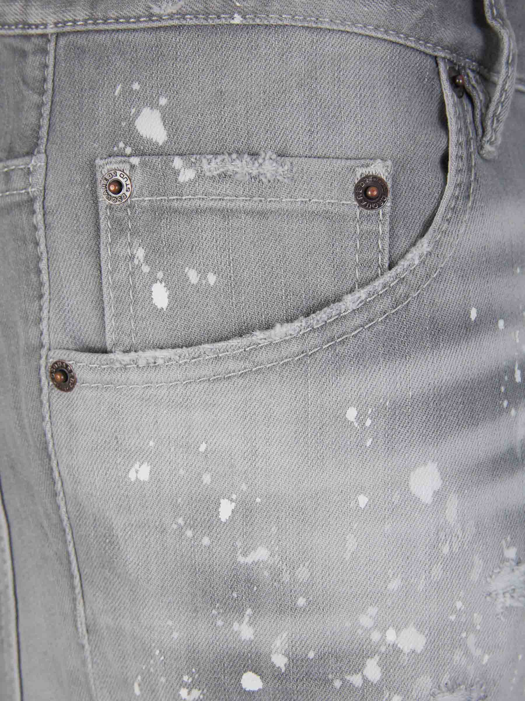 Outlet online Dsquared2 Hombre Jeans Skater Algodón color Gris Claro sku 522-002607 01 - Foto 3