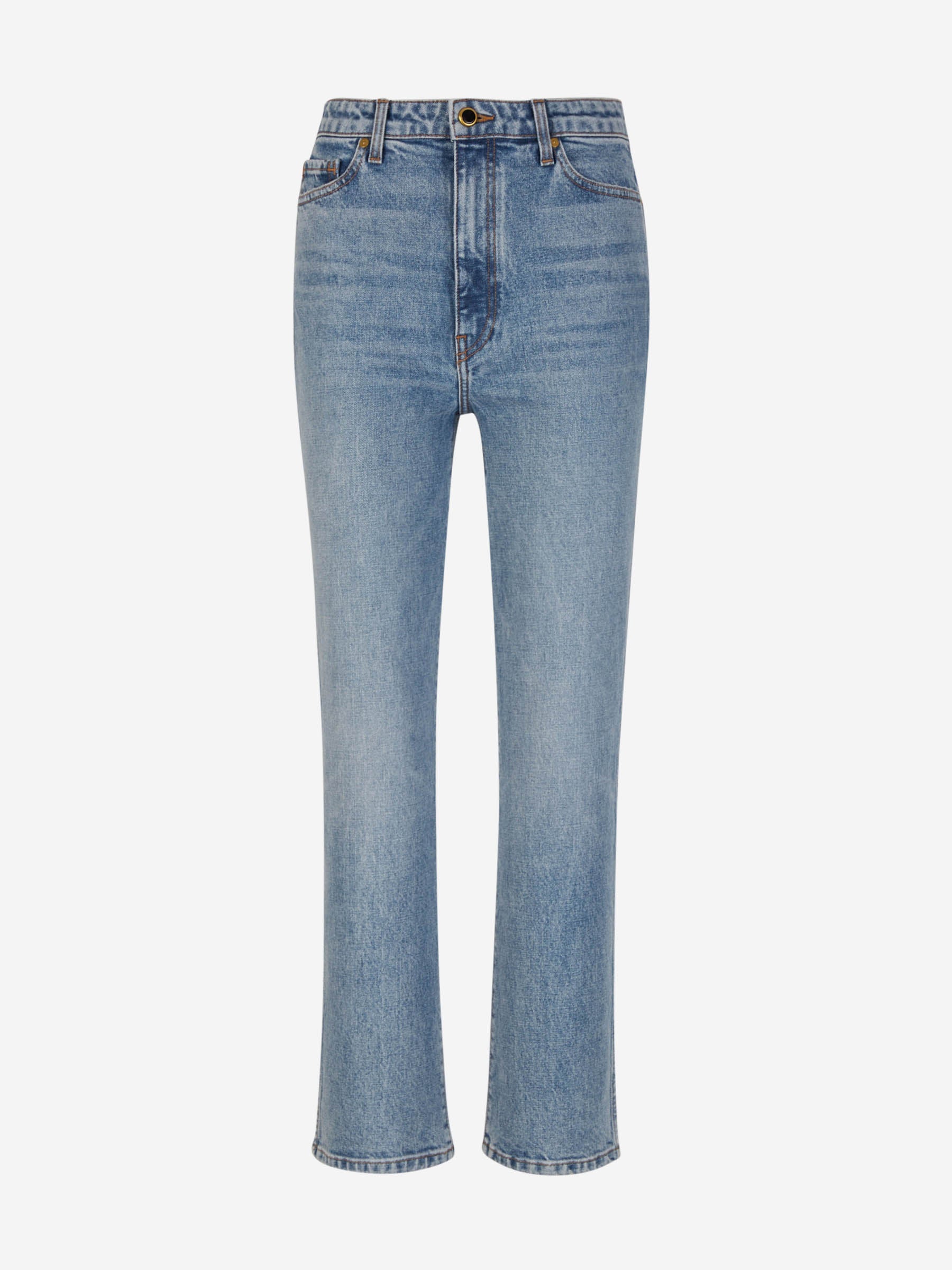 Outlet online Khaite Mujer Jeans Abigail Algodón color Azul Denim sku 763-001503 01 - Foto 1