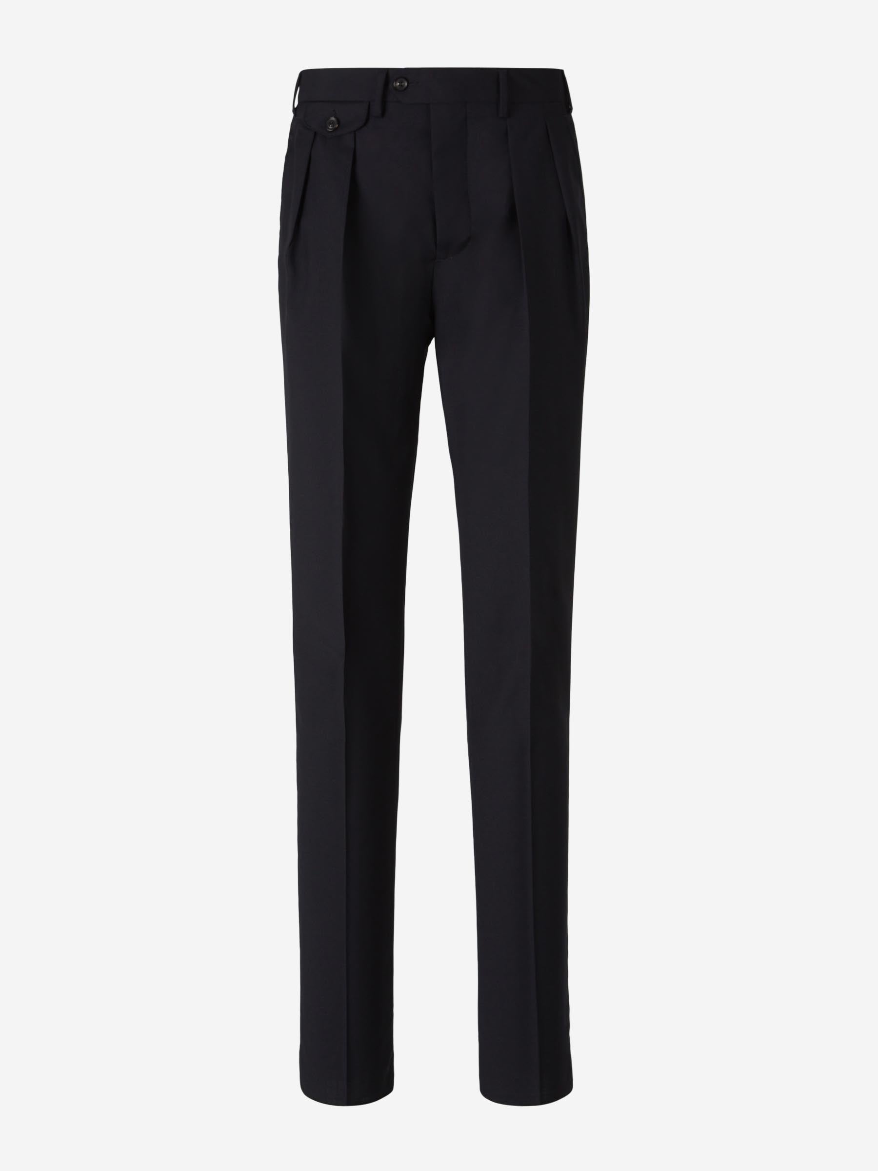 Outlet online Lardini Hombre Pantalones Formales Lana color Negro sku 322-000435 01 - Foto 1