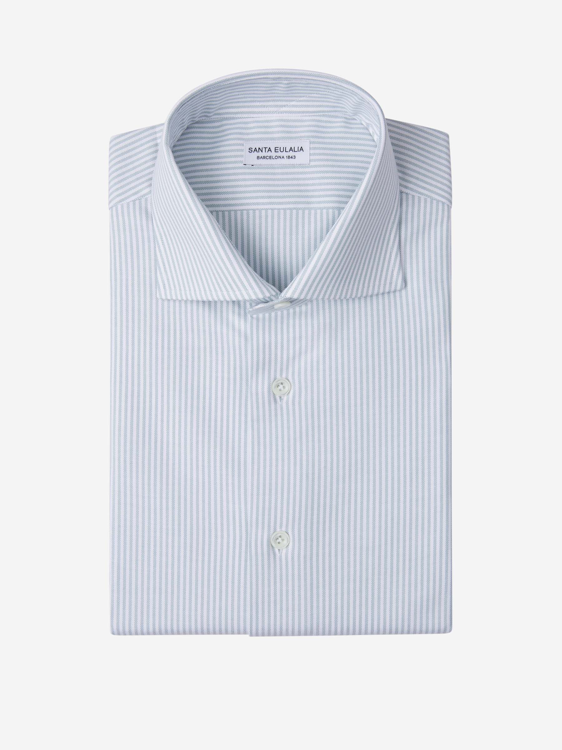 Outlet online Santa Eulalia Hombre Camisa Motivo Rayas color Verde Menta sku 401-003107 01 - Foto 1