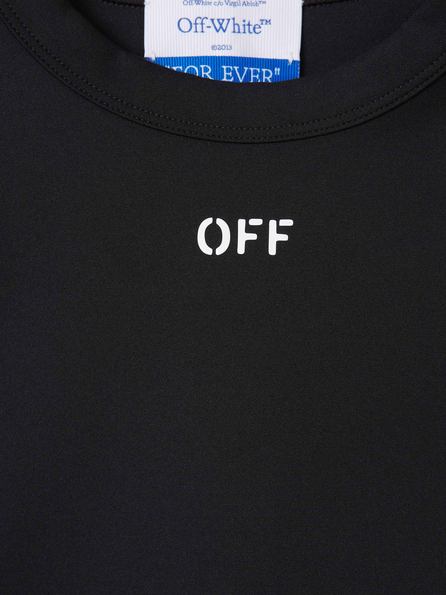 Outlet online Off-White Mujer Top Cropped Logo color Negro sku 782-001538 01 - Foto 3