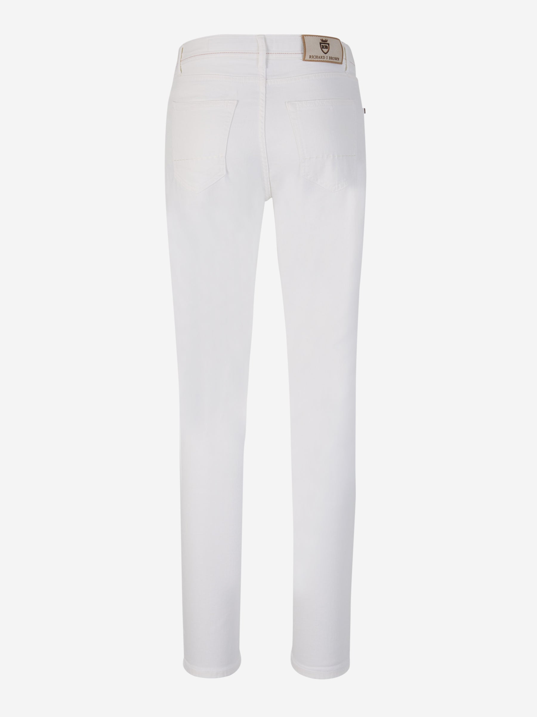 Outlet online Richard J. Brown Hombre Pantalones 5 Bolsillos color Blanco sku 522-002569 01 - Foto 2