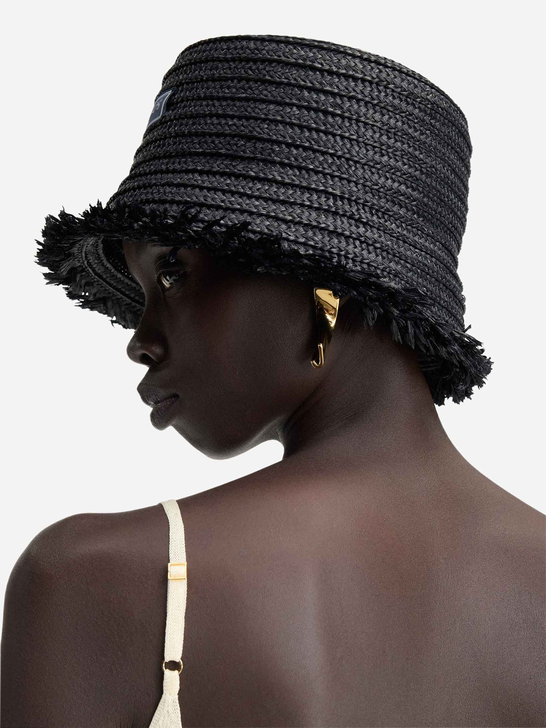 Outlet online Jacquemus Hombre Sombrero Pescador El Bob Bacino color Negro sku 695-001610 02 - Foto 8