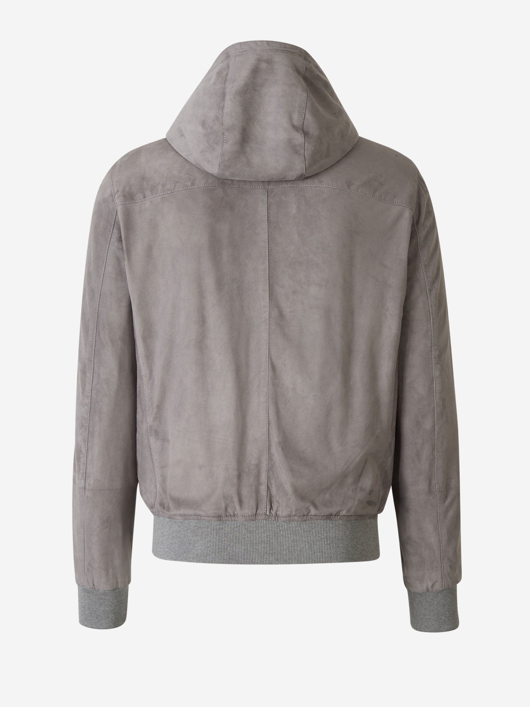 Outlet online Santa Eulalia Hombre Chaqueta Piel Ante color Gris Piedra sku 511-000613 01 - Foto 2