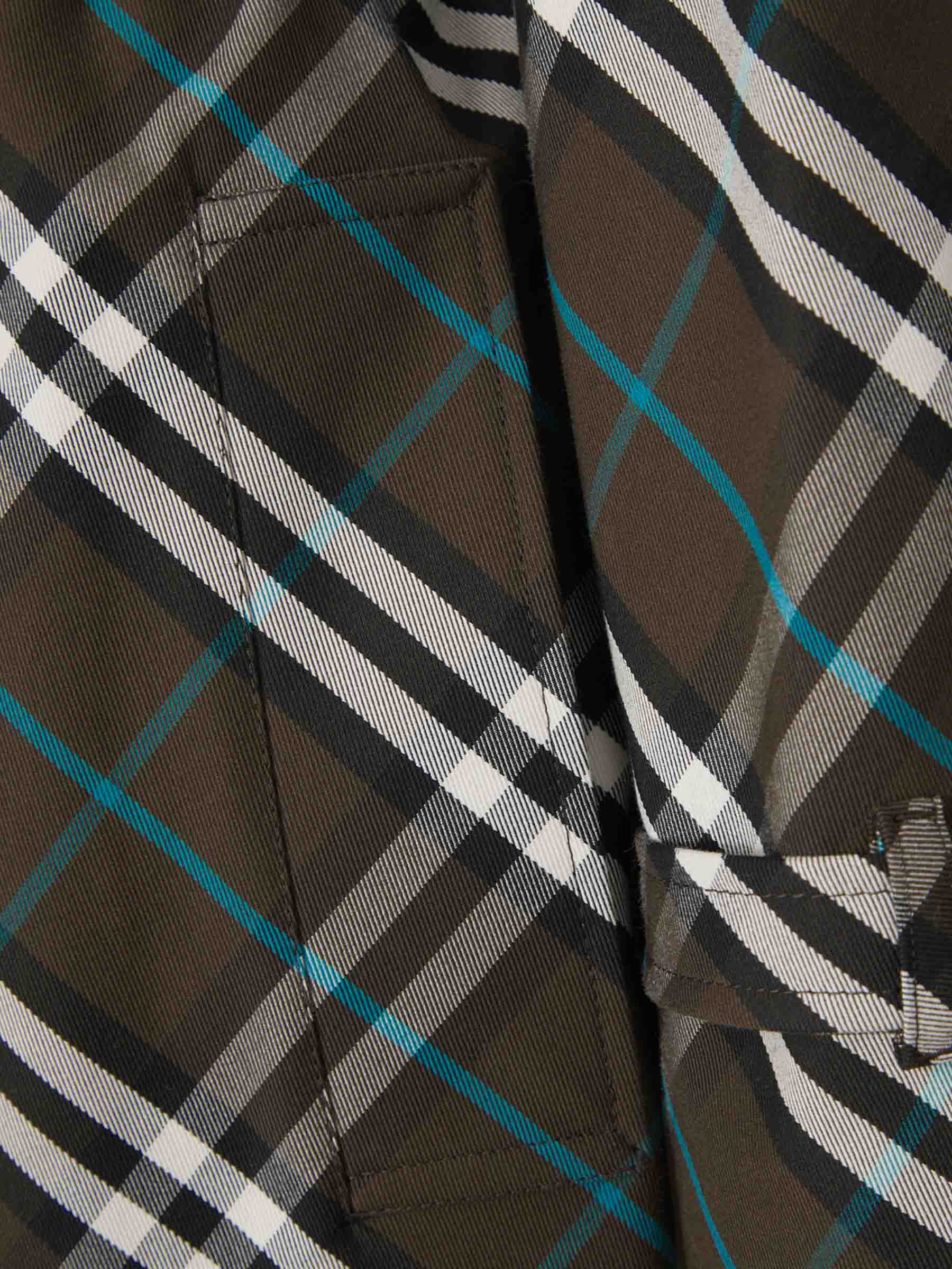 Outlet online Burberry Mujer Gabardina Motivo Cuadros color Verde Militar sku 773-000222 01 - Foto 6