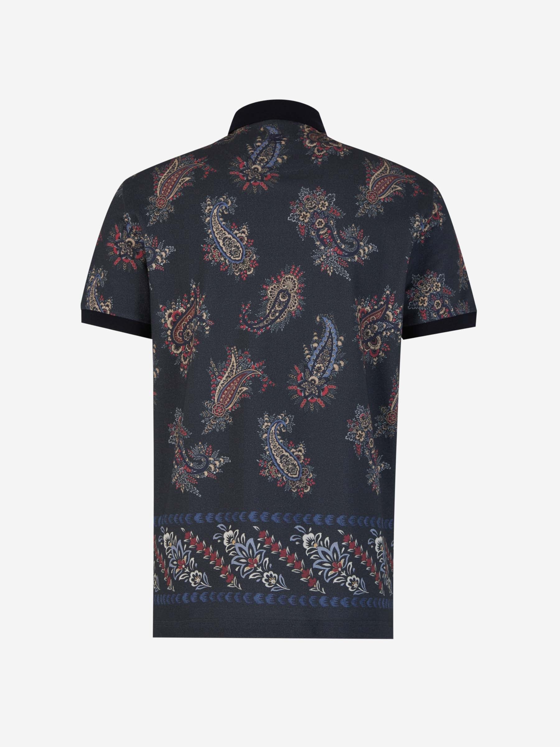 Outlet online Etro Hombre Polo Motivo Paisley color Azul Noche sku 552-001468 01 - Foto 2