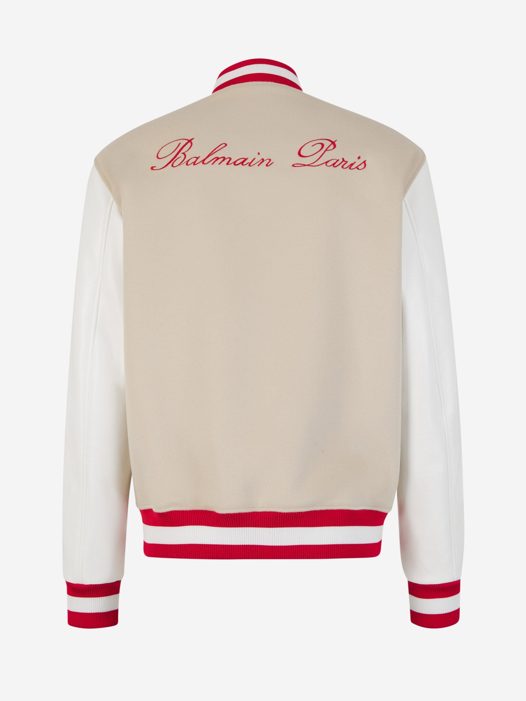 Outlet online Balmain Hombre Chaqueta Bomber Logo color Topo sku 512-002131 01 - Foto 3