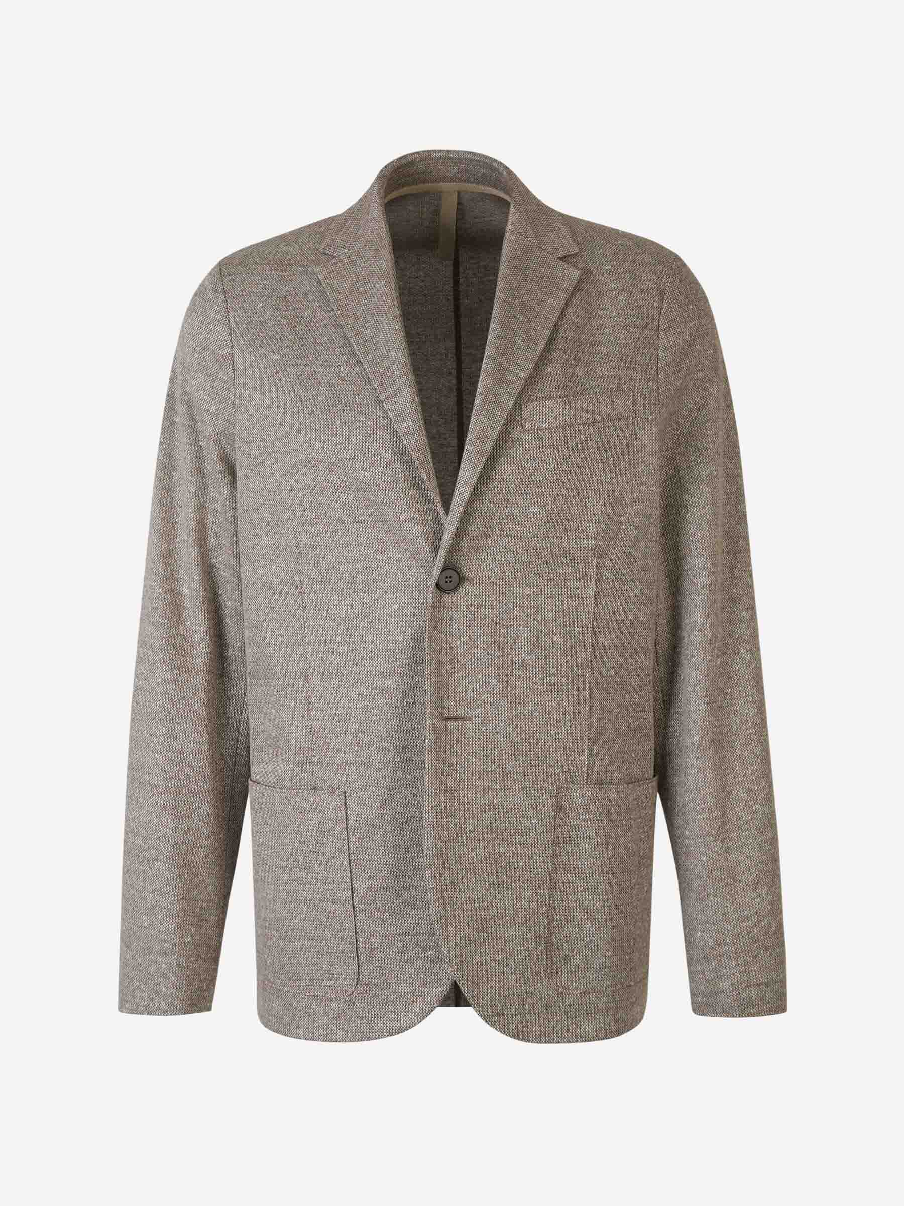 Outlet online Harris Wharf Hombre Americana Lino y Algodón color Topo sku 302-003416 02 - Foto 1