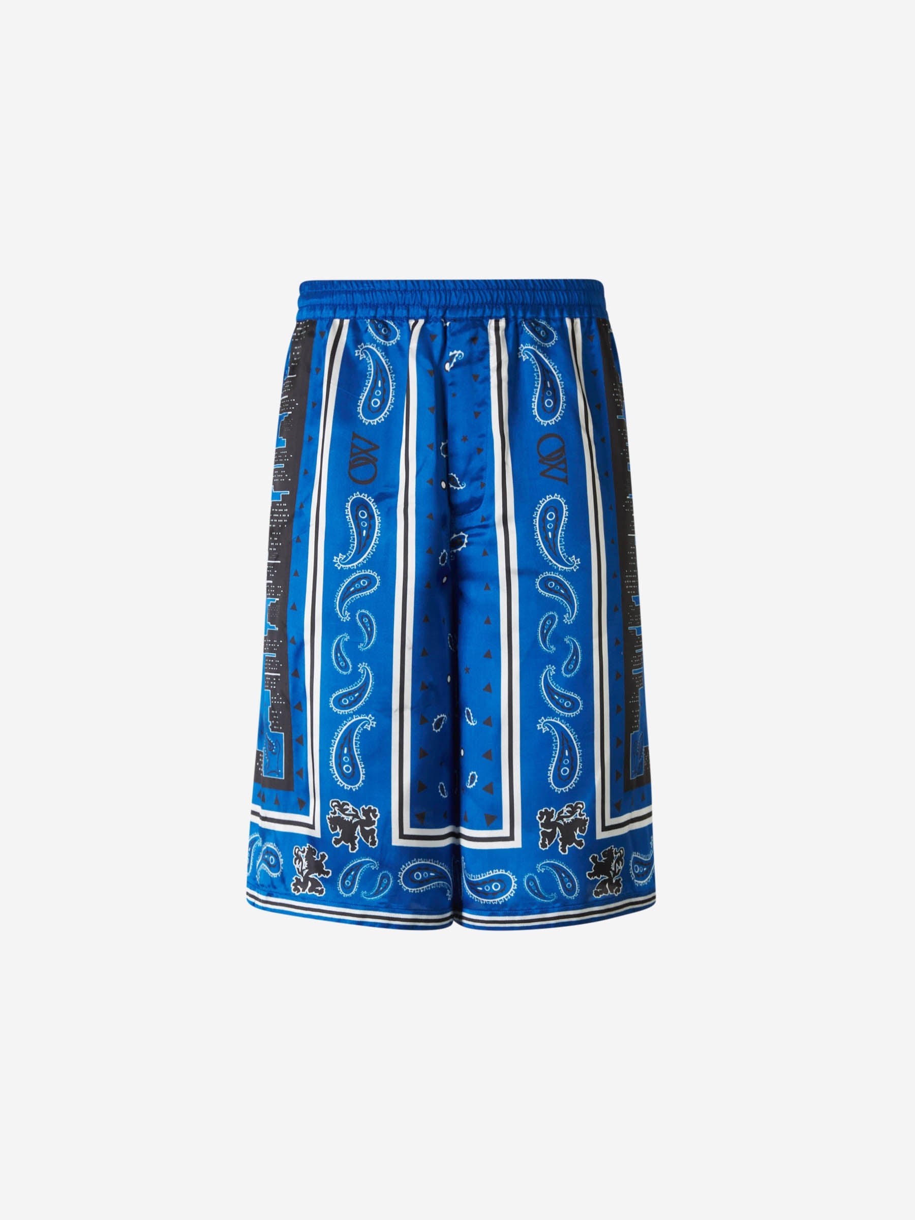 Outlet online Off-White Hombre Bermuda Estampada Bandana color Azul Marino sku 523-000884 01 - Foto 1