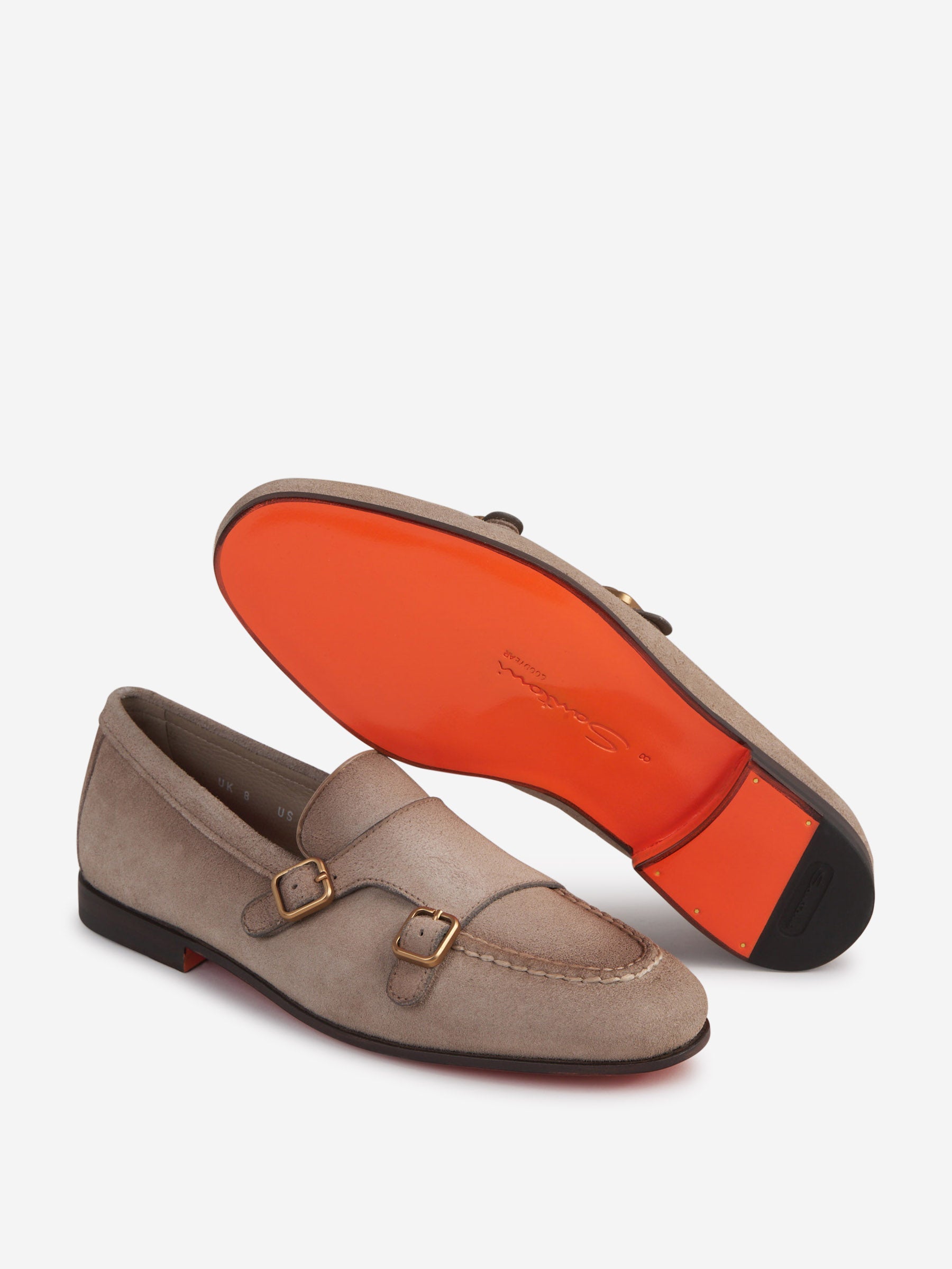 Outlet online Santoni Hombre Mocasines Piel Ante color Topo sku 611-004407 01 - Foto 4