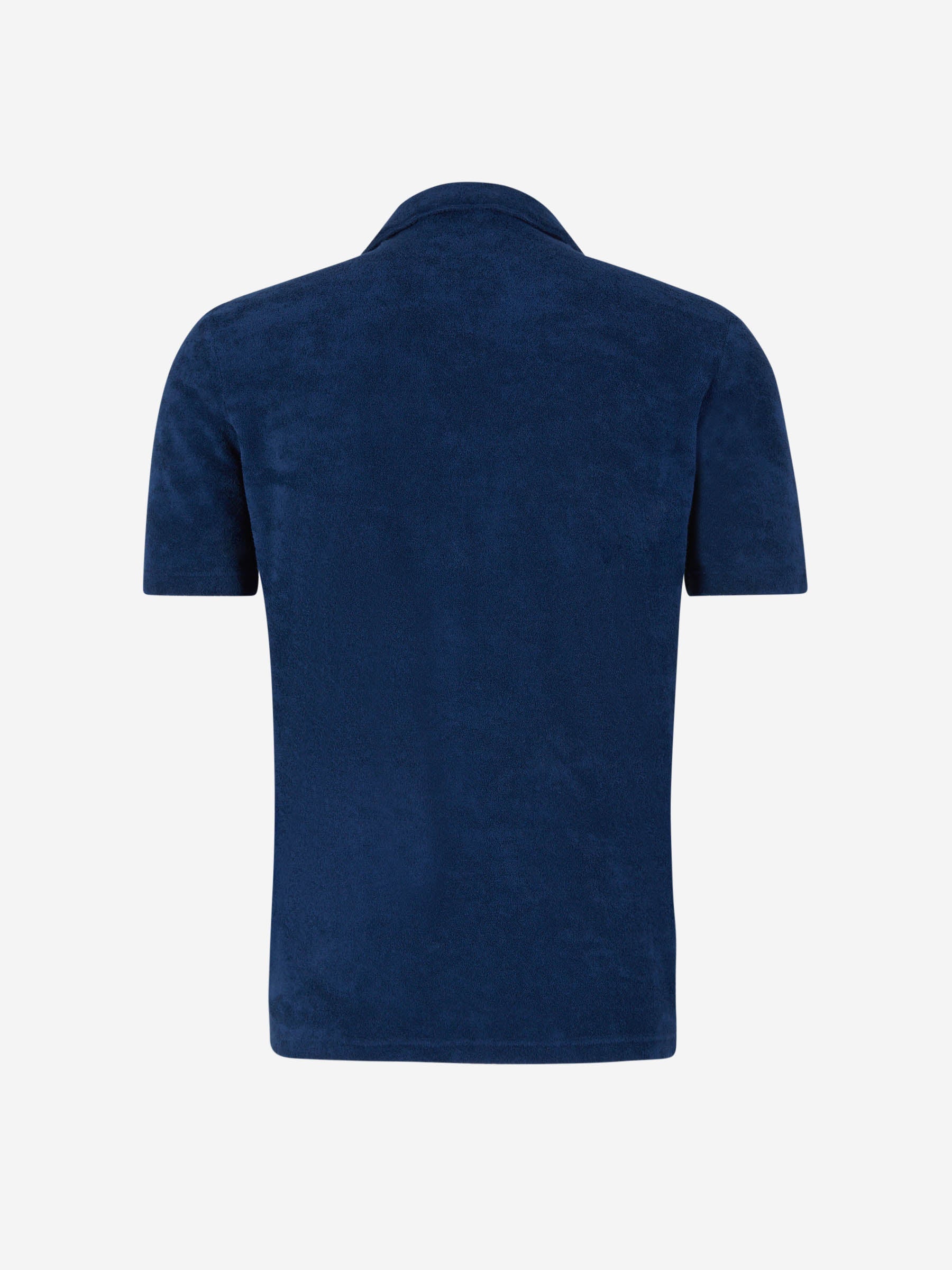 Outlet online Gran Sasso Hombre Polo Toalla Algodón color Azul Marino sku 552-001488 01 - Foto 2