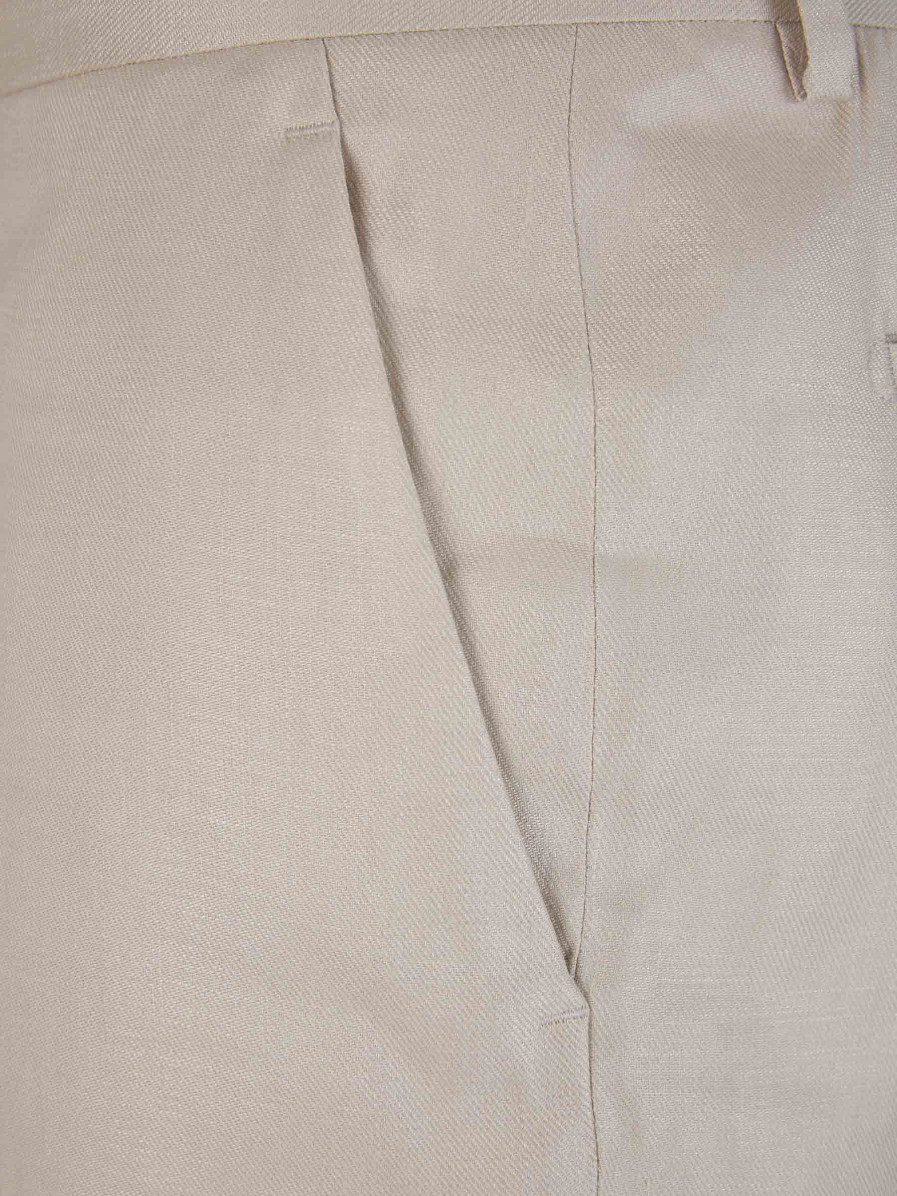 Outlet online Lardini Hombre Pantalones Formales Lino color Beis sku 322-000446 02 - Foto 3