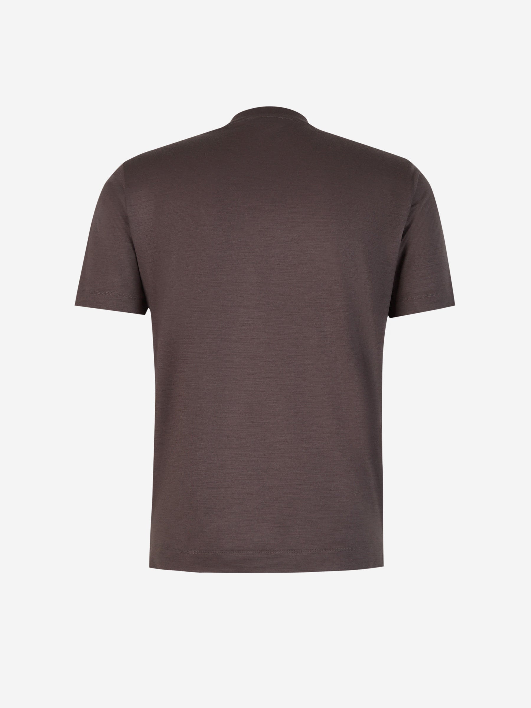 Outlet online Santa Eulalia Hombre Camiseta Lisa Lana color Marron Oscuro sku 553-003413 01 - Foto 2