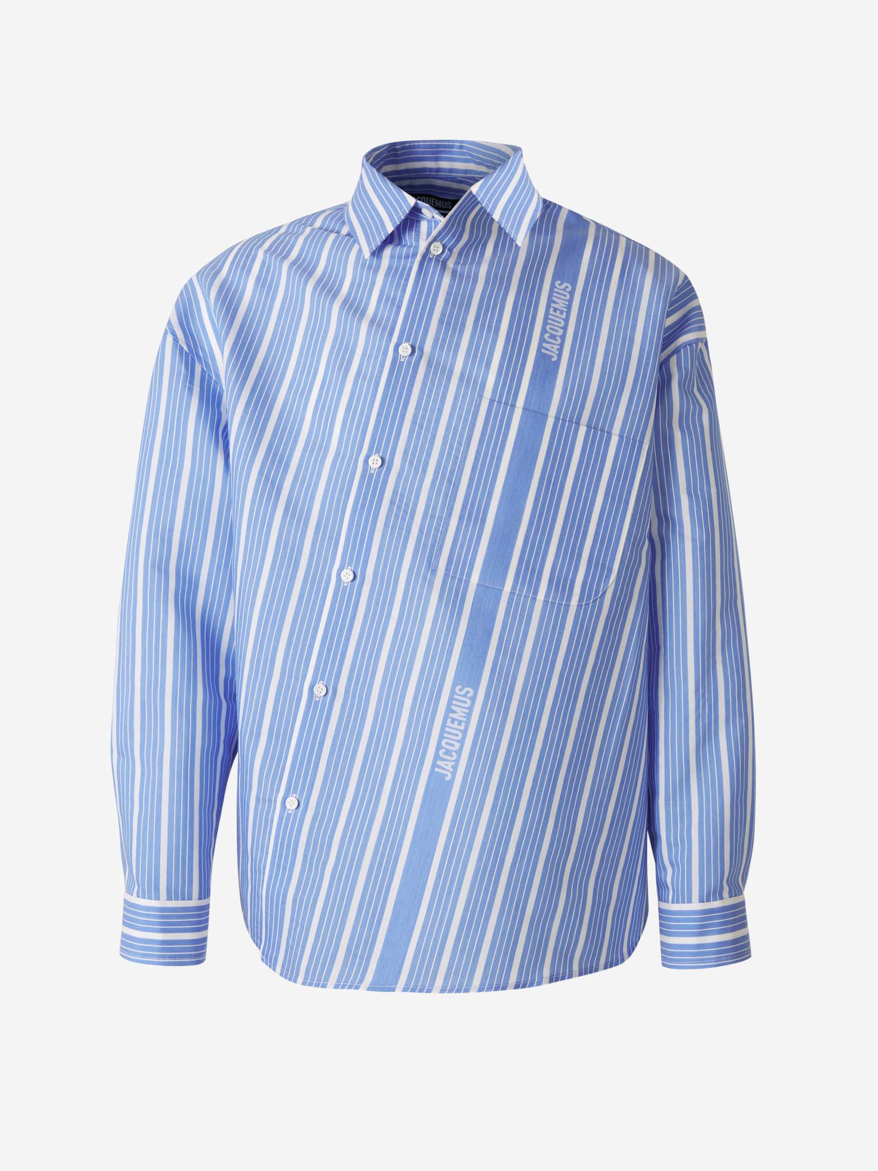 Outlet online Jacquemus Hombre Camisa "La Chemise" color Azul sku 531-006202 01 - Foto 3
