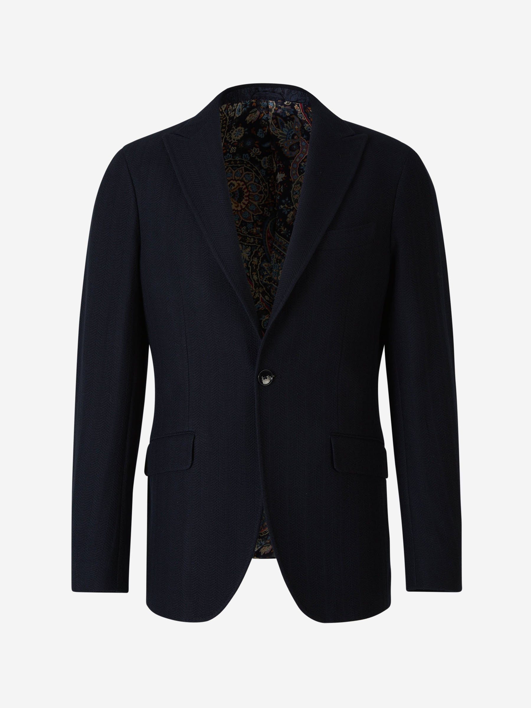 Outlet online Etro Hombre Americana Texturizada Algodón color Azul Noche sku 302-003439 01 - Foto 1