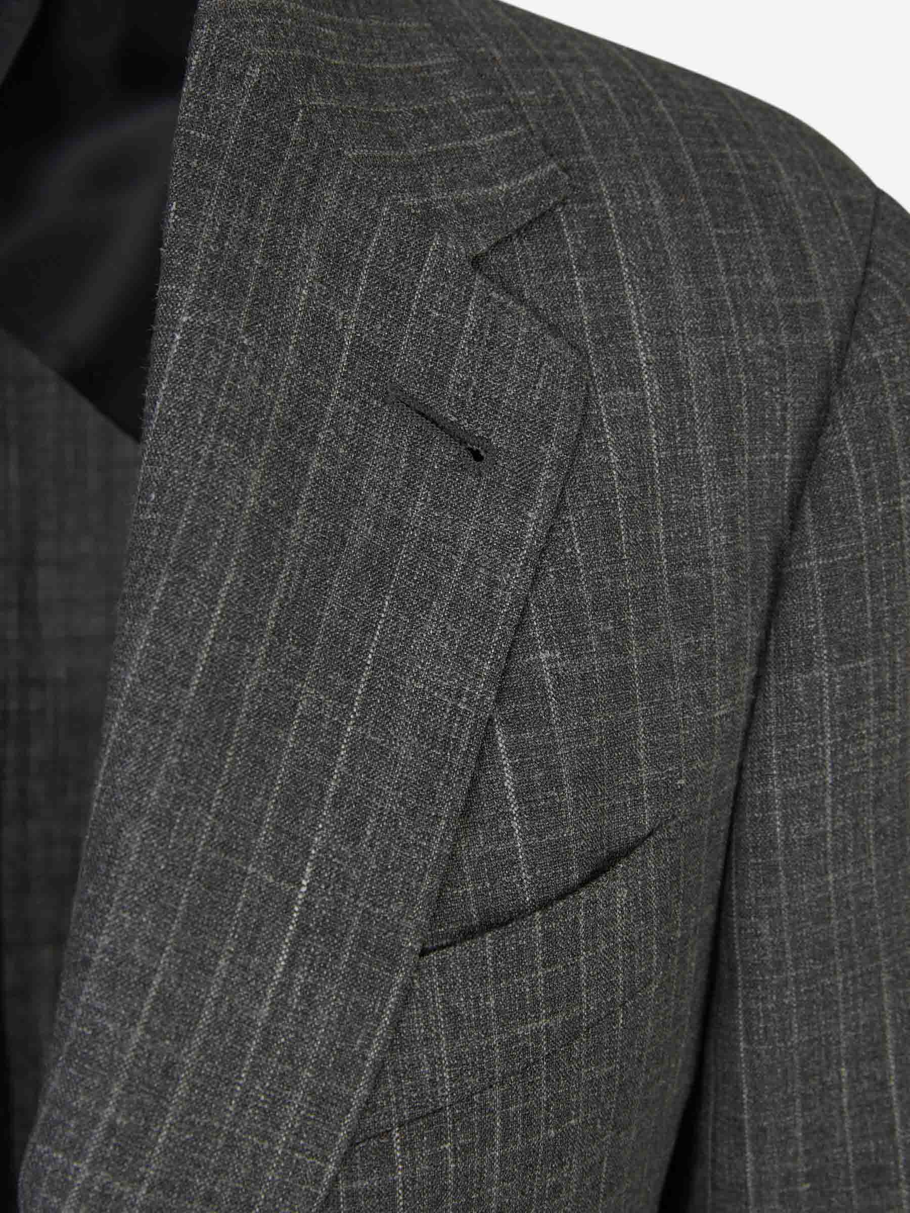 Outlet online Canali Hombre Traje Texturizado Lana color Gris Antracita sku 312-002804 01 - Foto 3