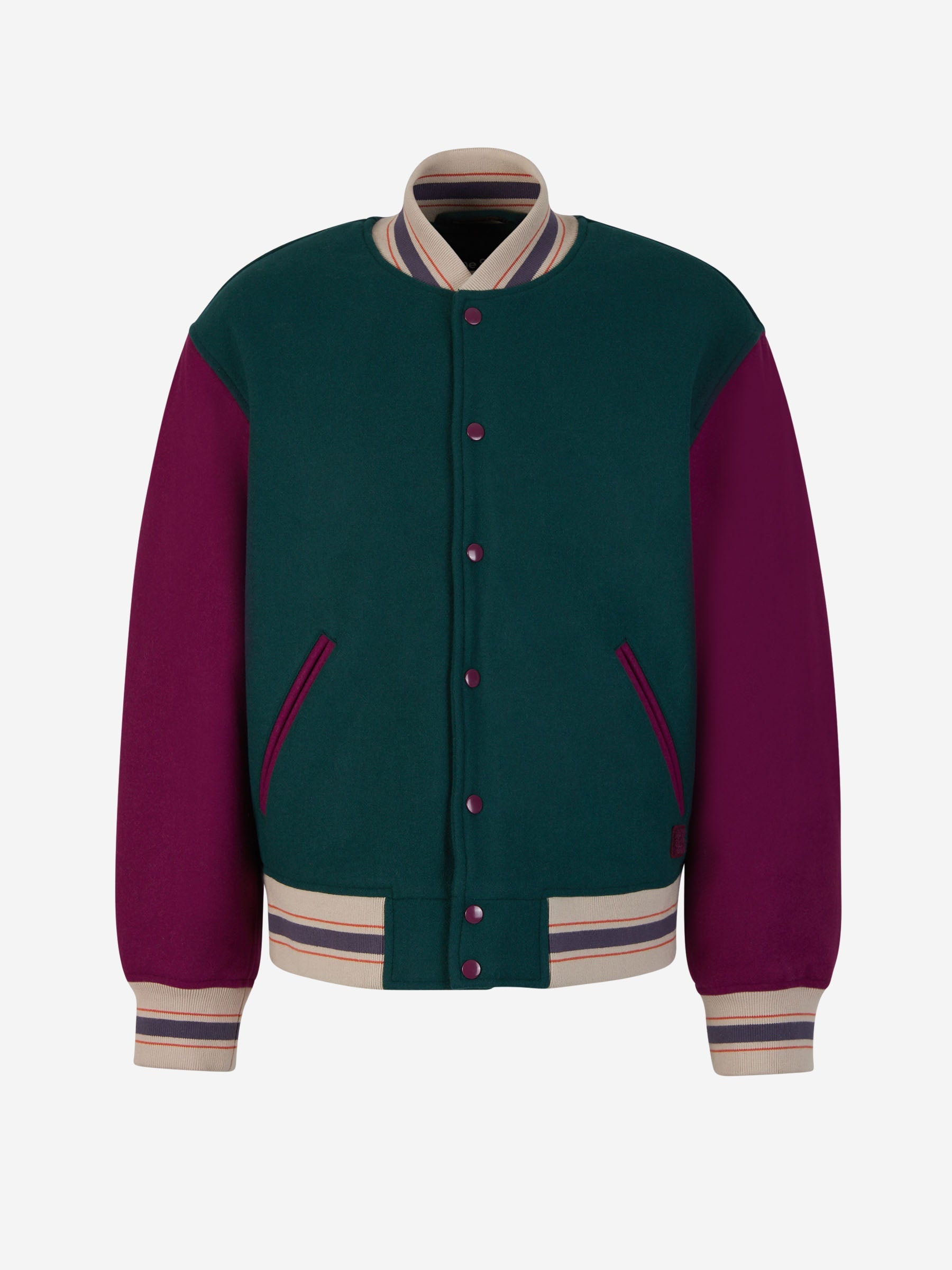 Outlet online Acne Studios Face Hombre Chaqueta Bomber Lana color Verde Oscuro sku 512-002137 01 - Foto 1