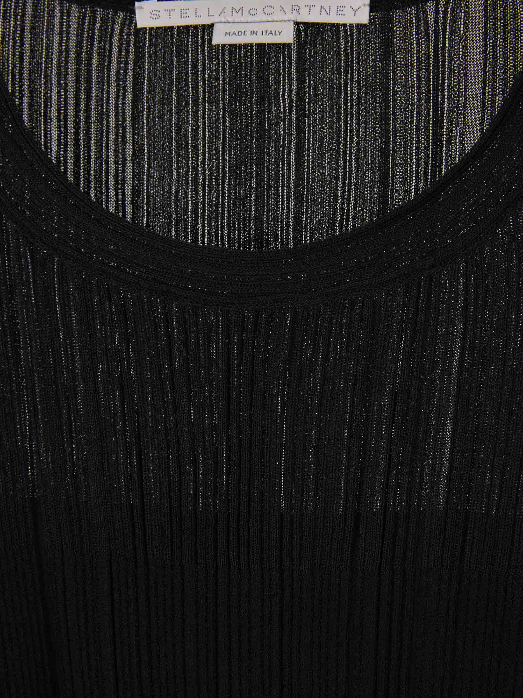 Outlet online Stella McCartney Mujer Blusa Punto Plisado color Negro sku 711-003137 02 - Foto 3