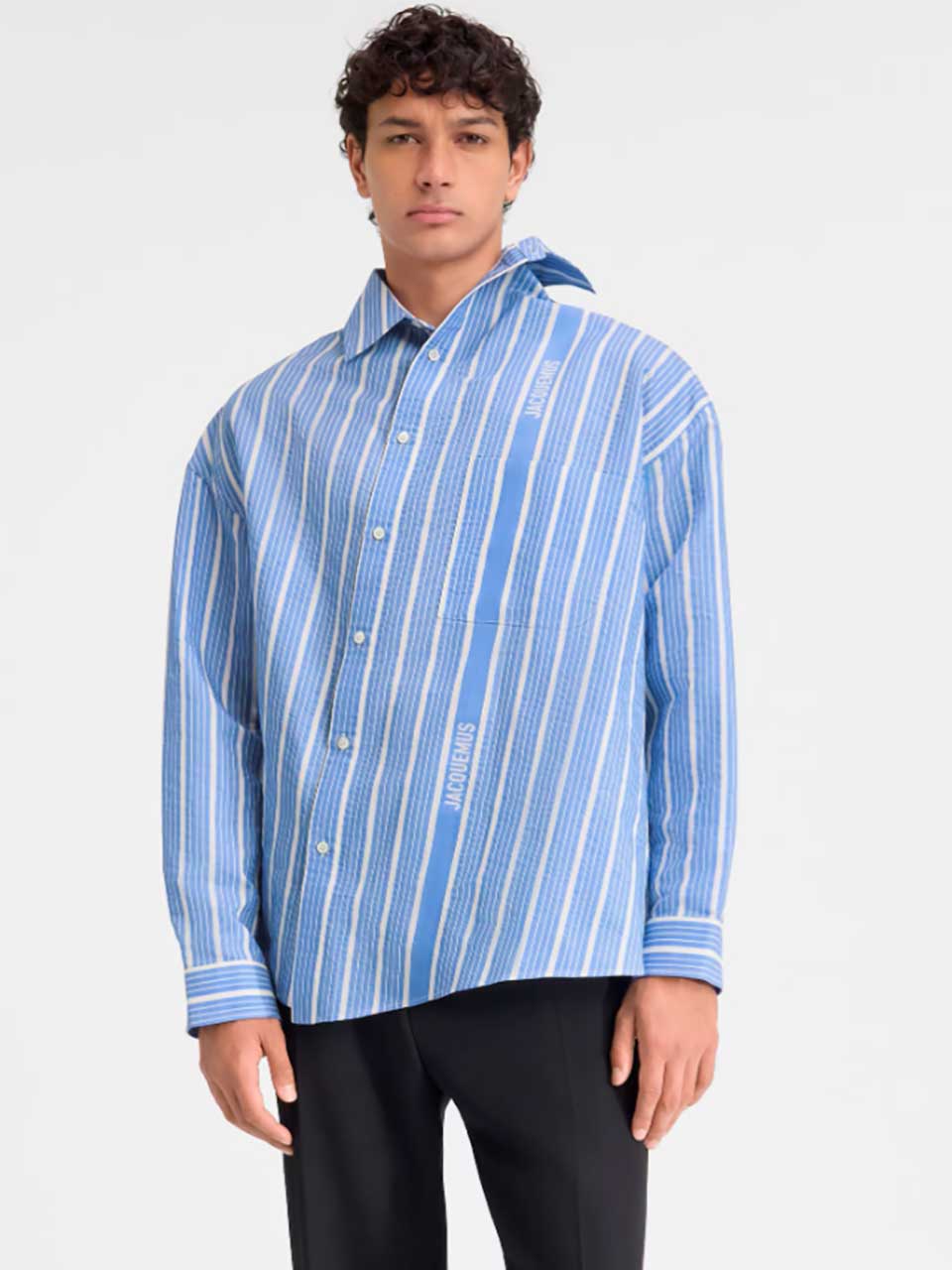 Jacquemus Camisa "La Chemise" color Azul sku 531-006202 01 - Foto 1