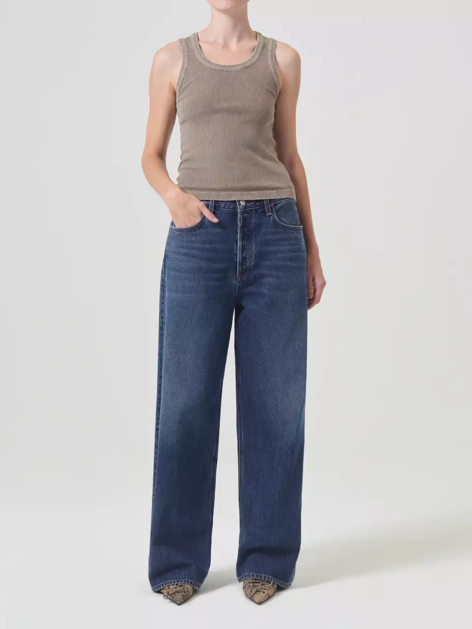 Outlet online Agolde Mujer Jeans Slung Baggy color Azul Denim Oscuro sku 763-001498 01 - Foto 2
