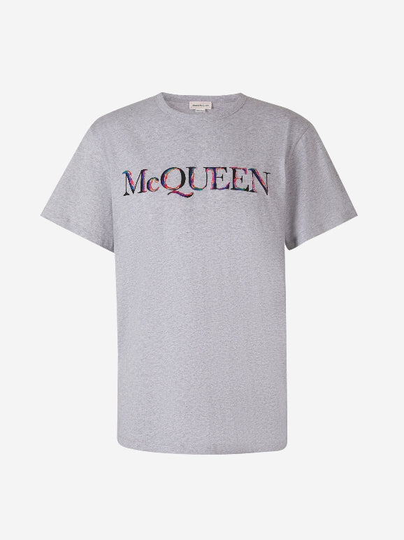 Alexander McQueen Camiseta Logo Estampado color Gris Claro sku 553-003404 01 - Foto 1