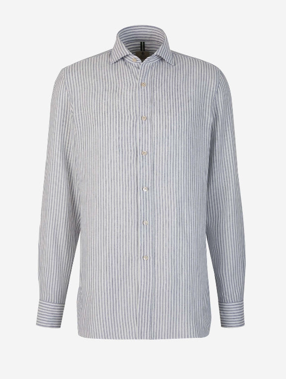 Borrelli Camisa Motivo Rayas color Azul Marino sku 531-006031 01 - Foto 1