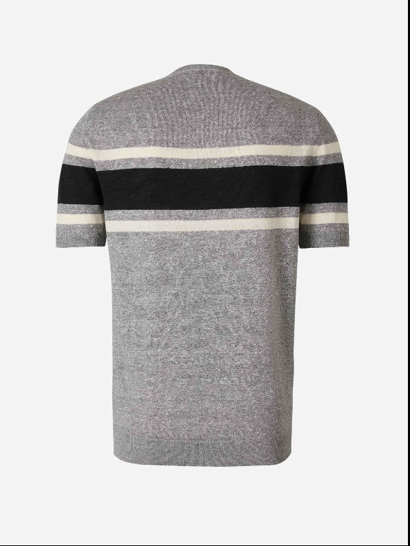 Gran Sasso Camiseta Lino Y Algodón color Negro sku 553-002978 02 - Foto 1