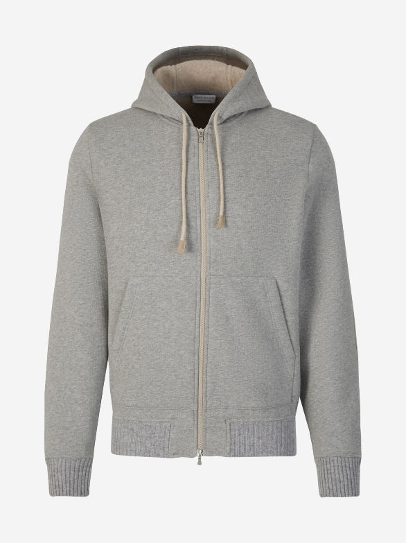 Ribbed Zipper Hoodie Santa Eulalia Luxury Brand Outlet