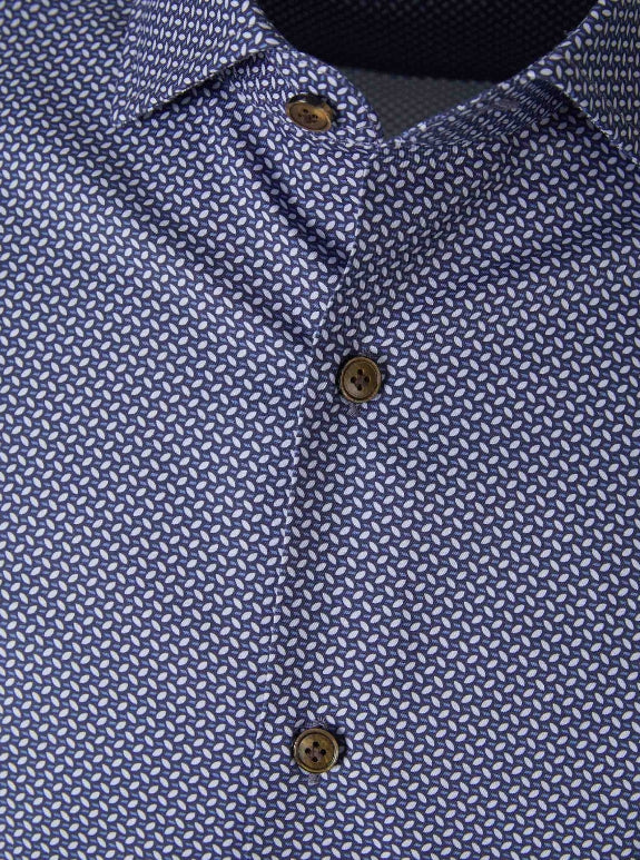 Santa Eulalia Camisa Motivo Geométrico color Azul Noche sku 531-006109 01 - Foto 3