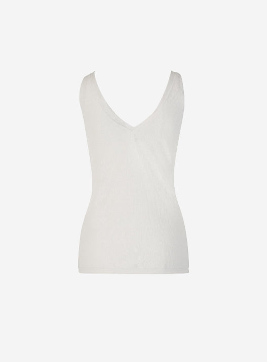 Dorothee Schumacher Top Canalé Lino color Blanco sku 703-002170 01 - Foto 2