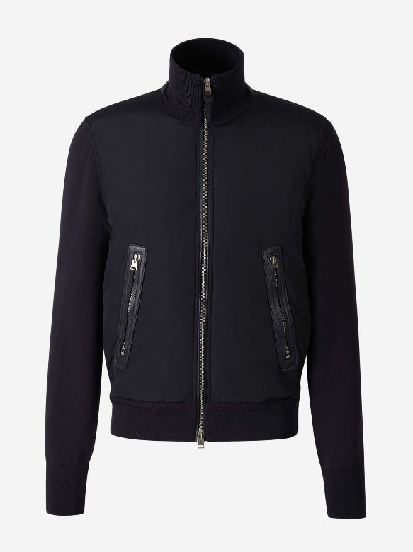 Tom Ford Cárdigan Cremallera Lana color Azul Noche sku 543-000910 01 - Foto 1