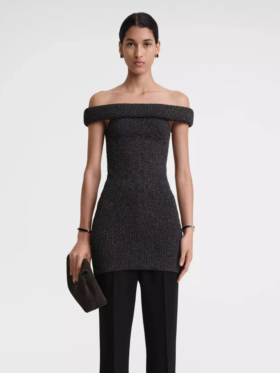 Outlet online TOTEME Mujer Top Punto Lurex color Negro sku 703-002120 01 - Foto 1