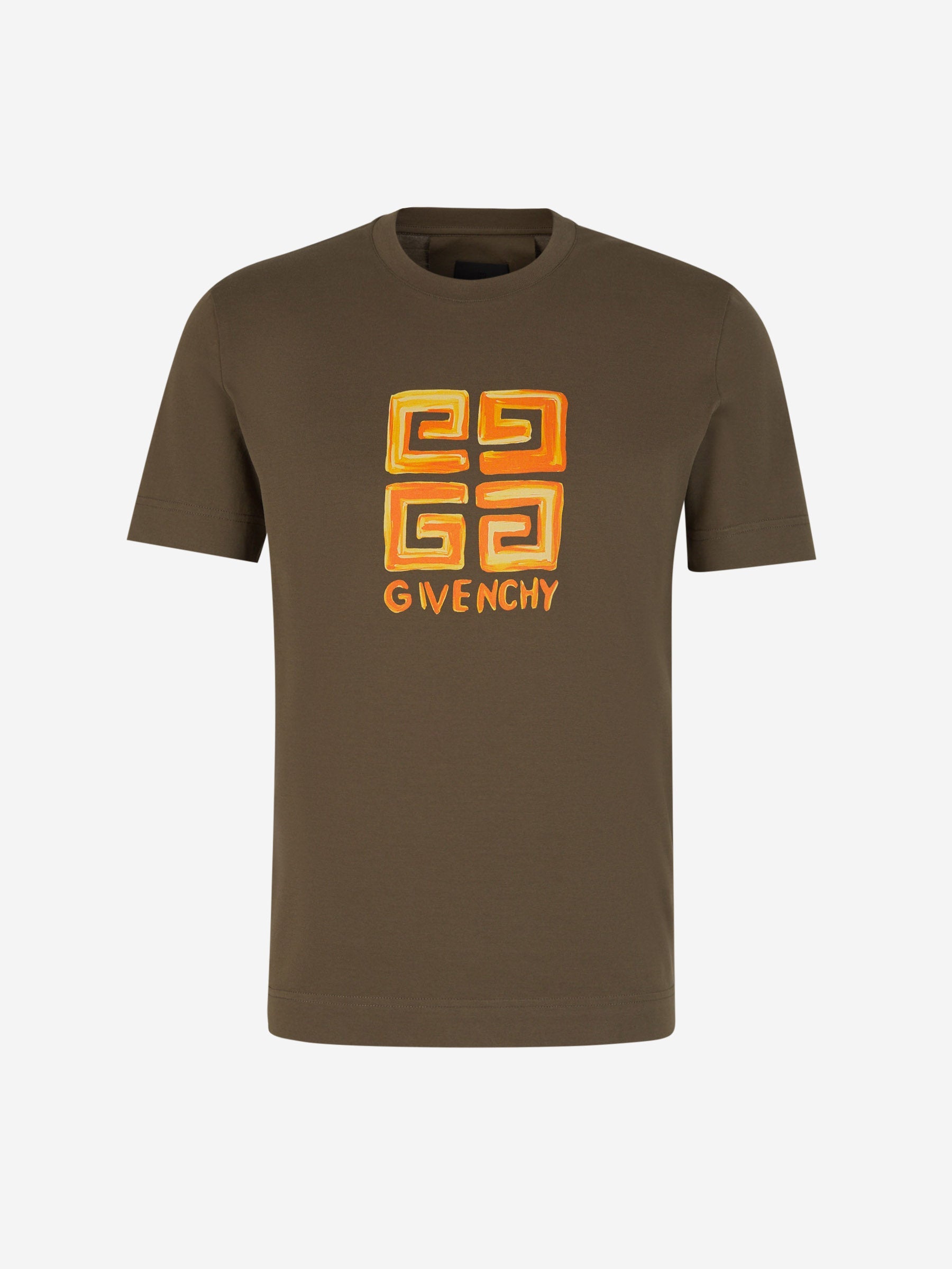 Givenchy Camiseta Logo Algodón color Verde Militar sku 553-003430 02 - Foto 1