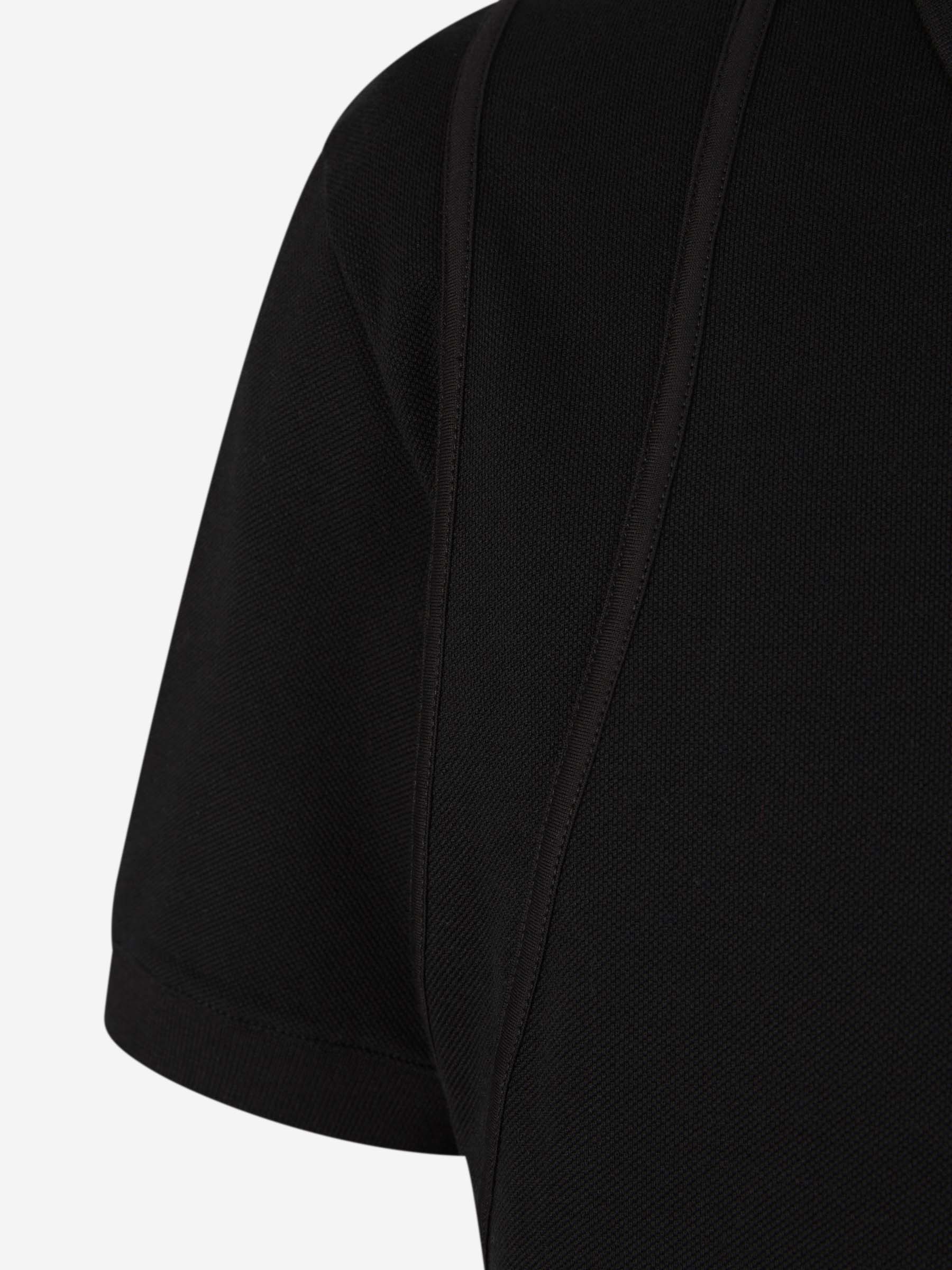 Outlet online Alexander McQueen Hombre Polo Piqué Algodón color Negro sku 552-001437 01 - Foto 4
