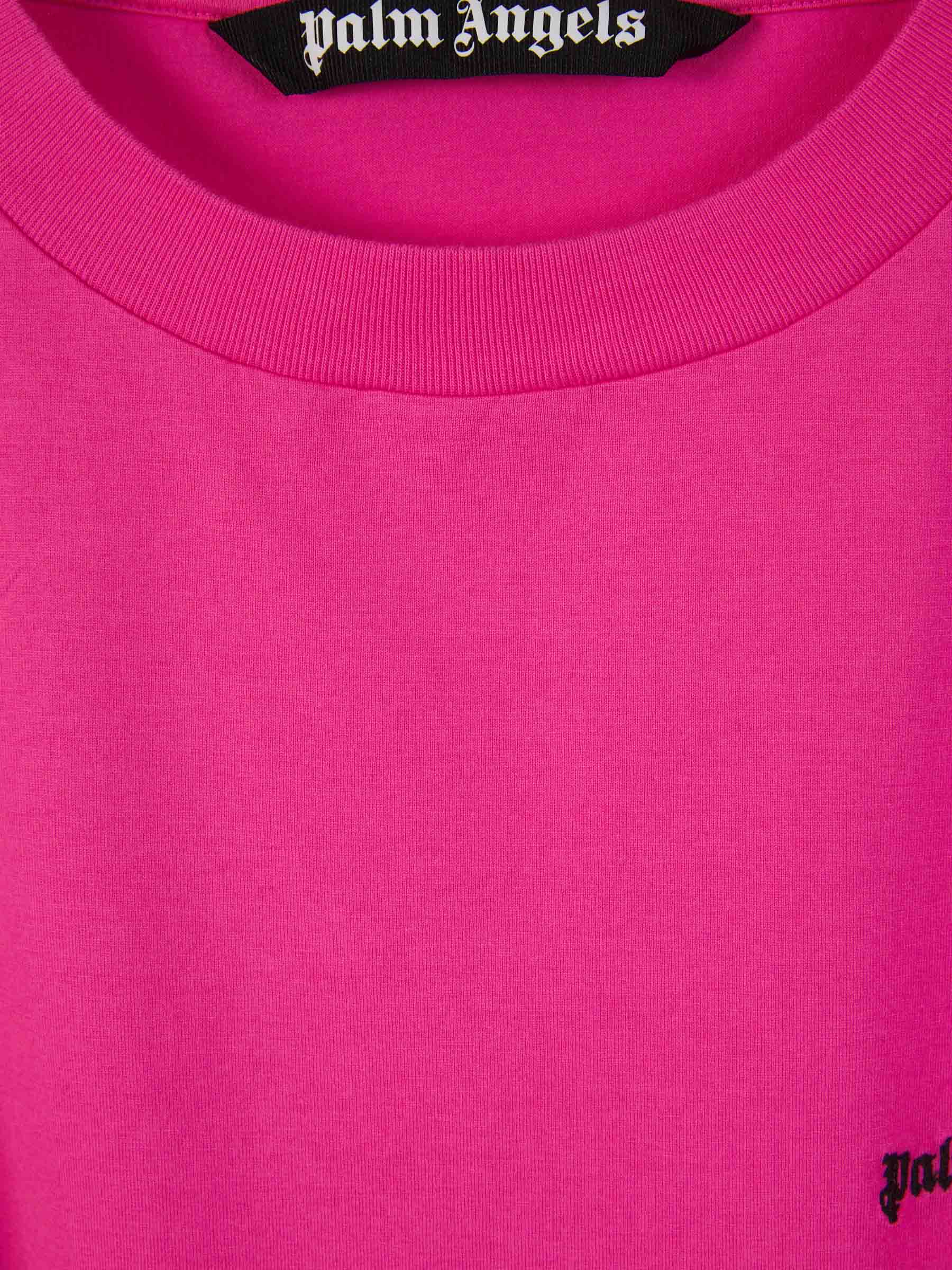 Palm Angels Camiseta Algodón Logo color Rosa sku 553-003288 02 - Foto 3
