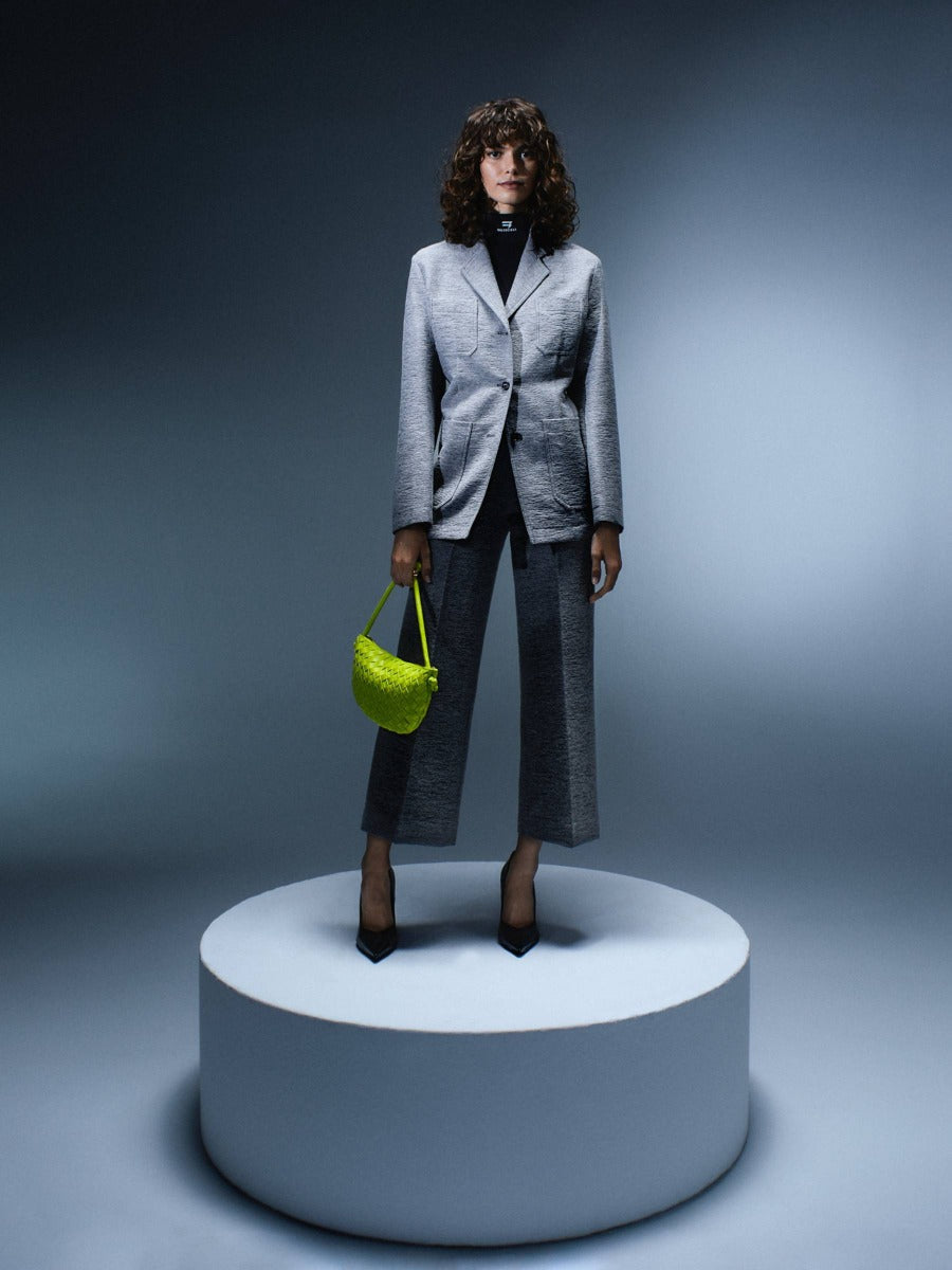 Totême Blazer Lana Jaspeada color Gris Claro sku 741-002041 01 - Foto 1